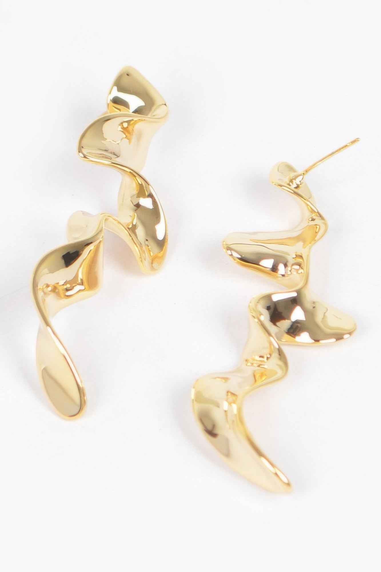 Metal Gold Plated Earring