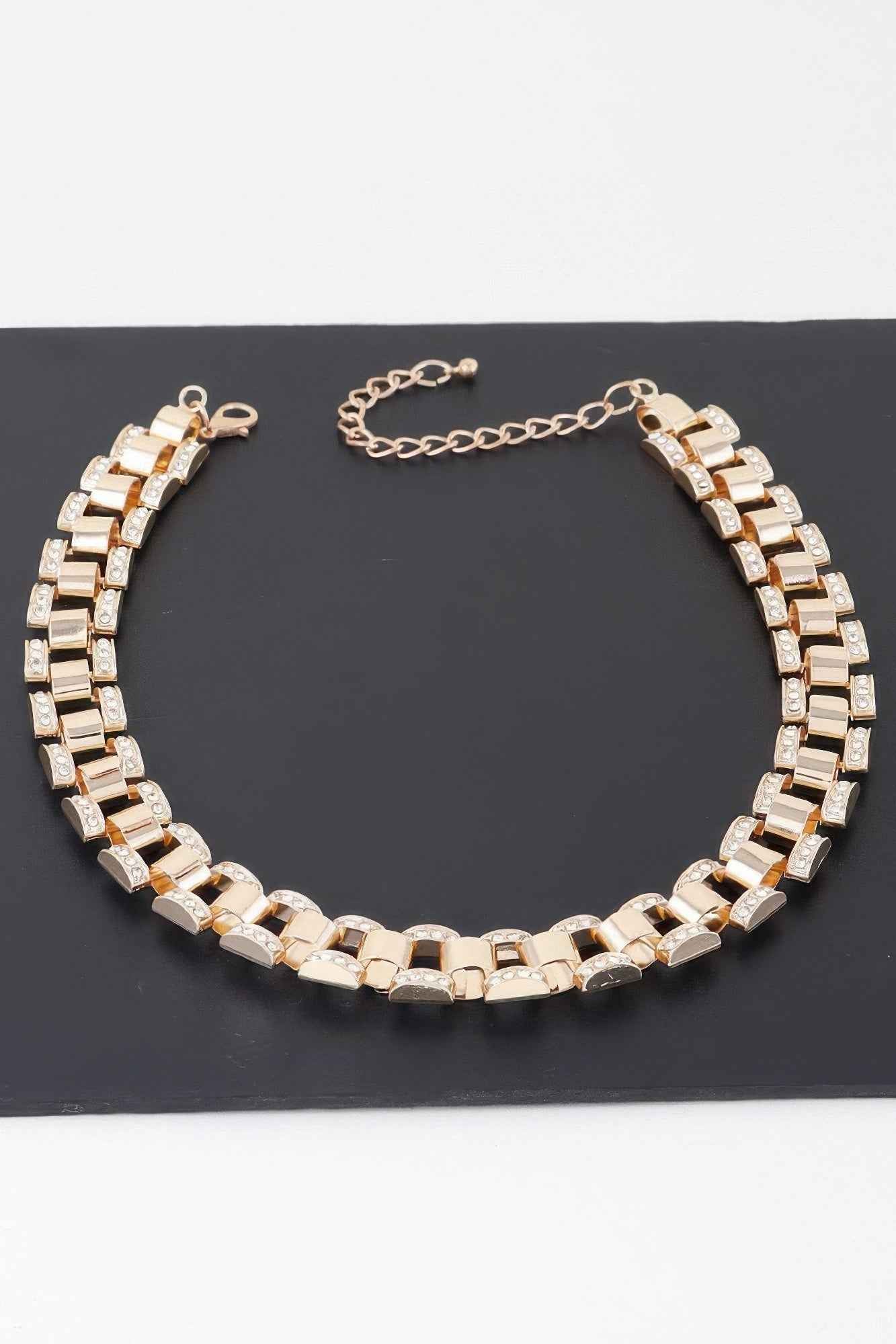 Jeweled Box Chain Necklacee