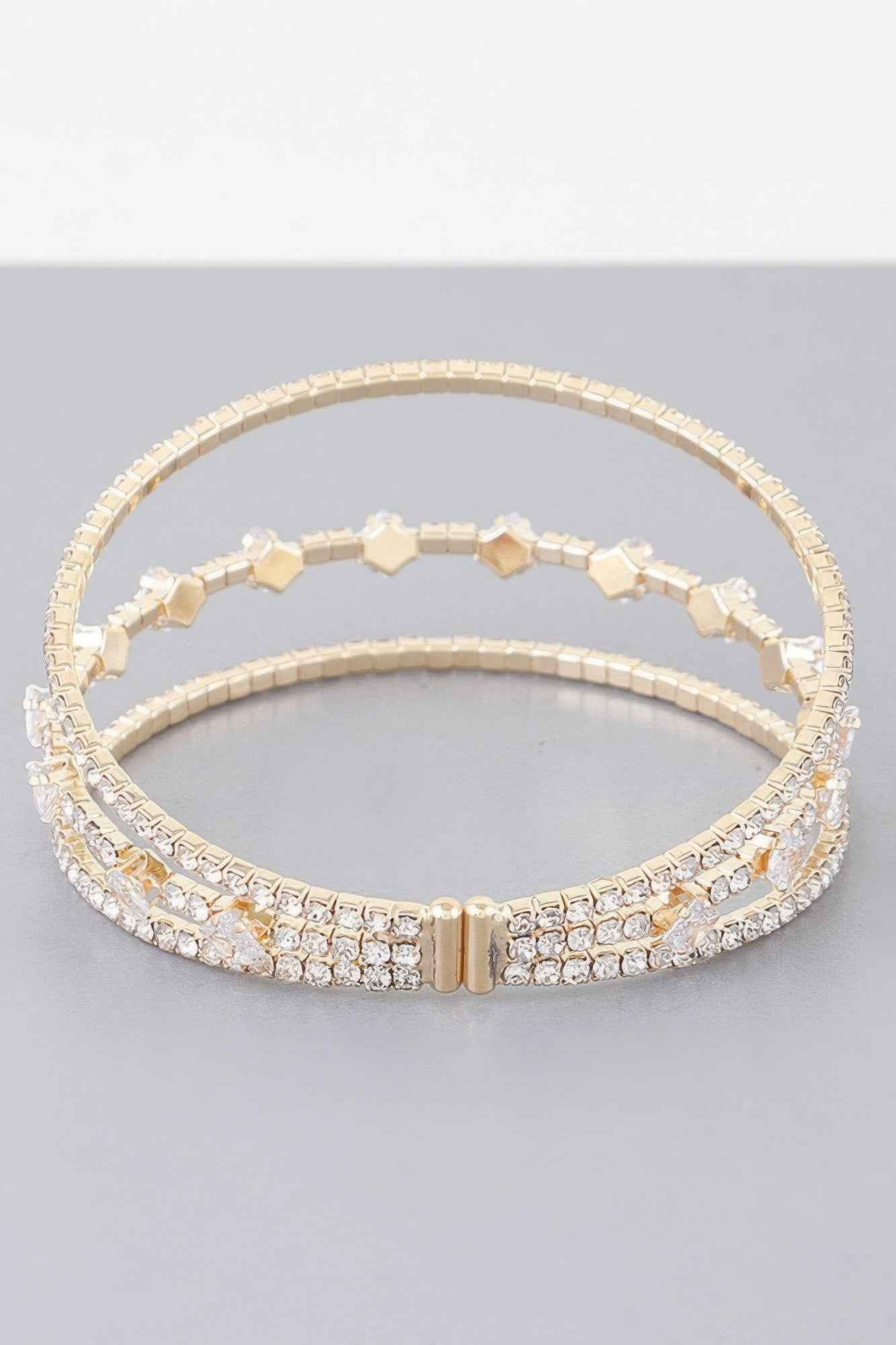 Triple Cubic Zirconia Bracelet