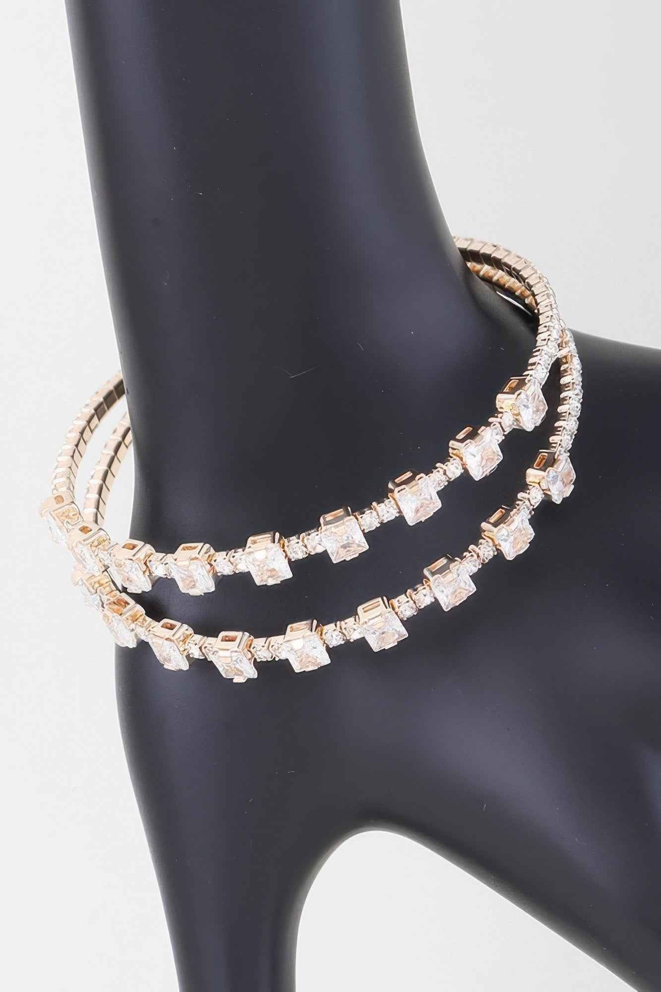 Double Cubic Zirconia Bracelet