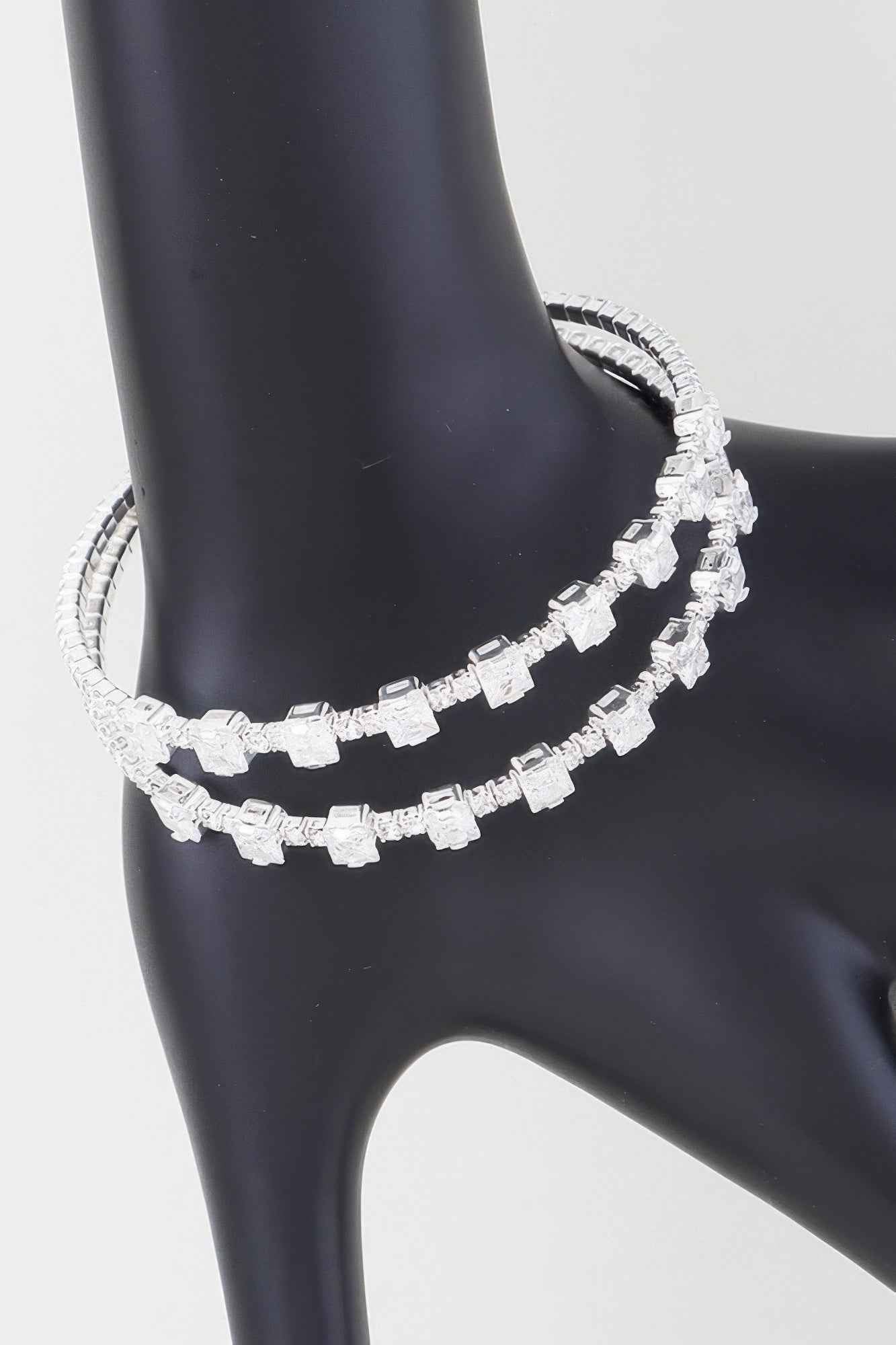 Double Cubic Zirconia Bracelet
