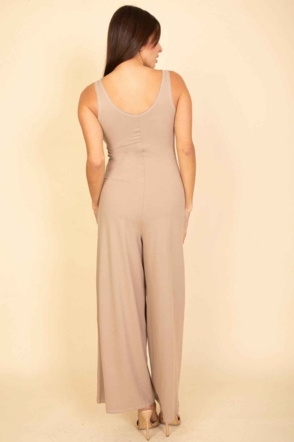 Sleeveless Tank Wide Leg Jumpsuit