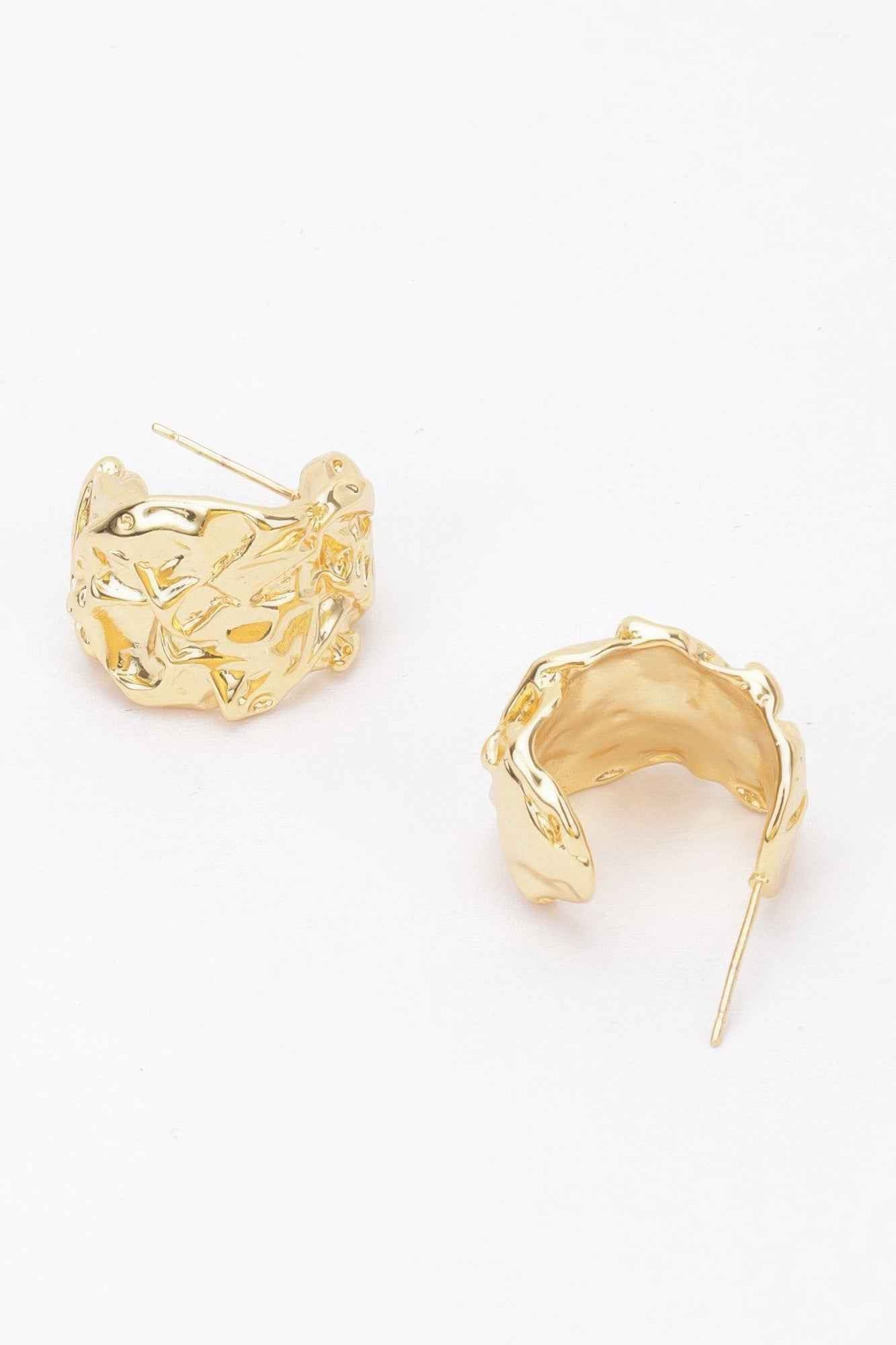 Gold Plated Metal Earring