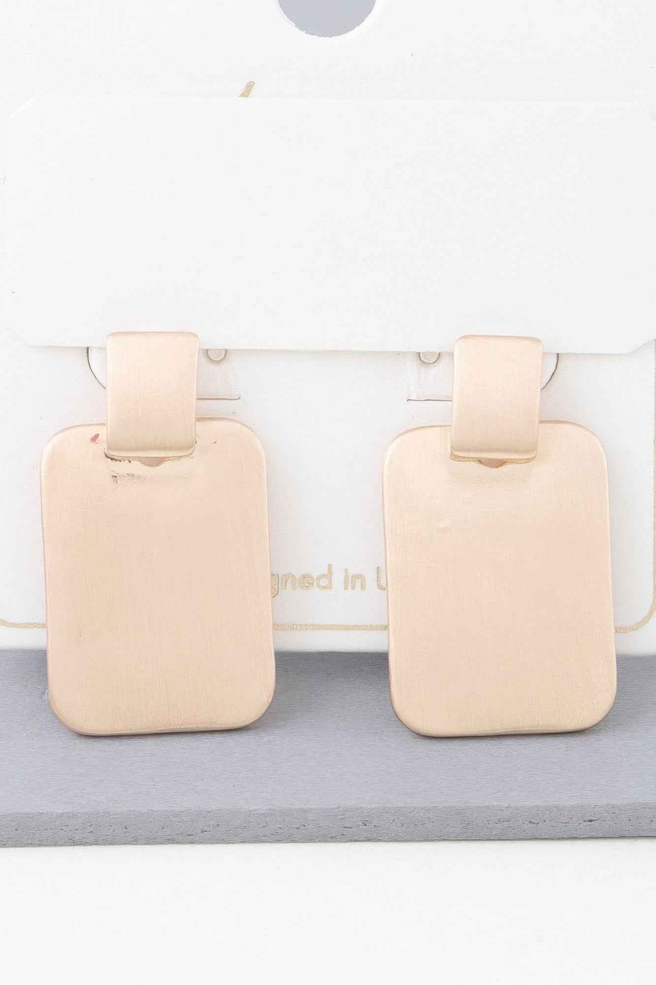 Modern Flat Cubic Earrings