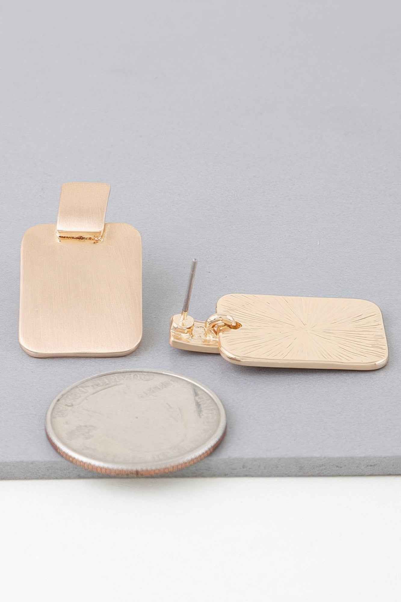 Modern Flat Cubic Earrings