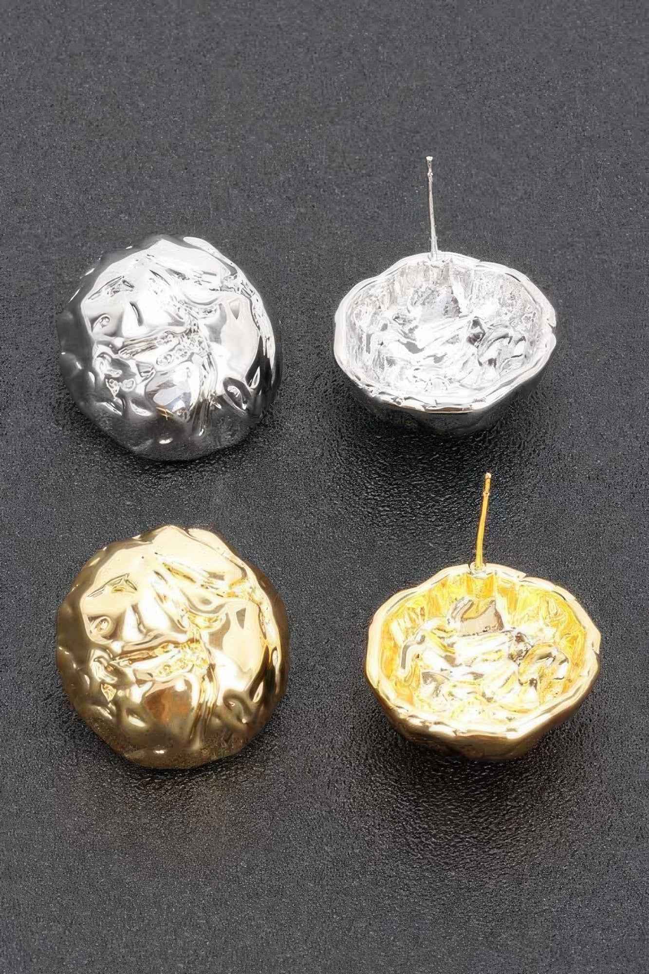 Metal Gold Dip Earring