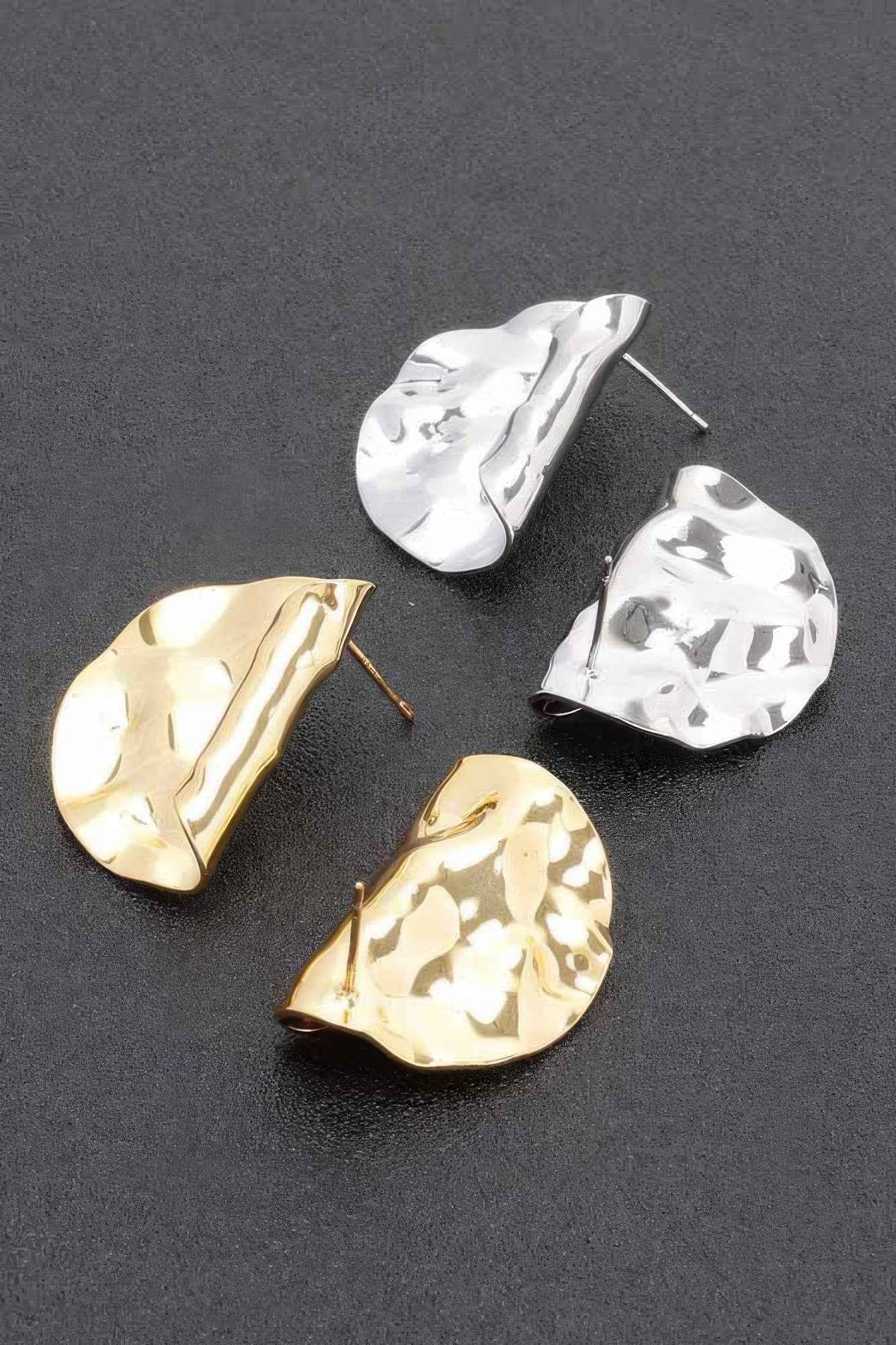 Metal Gold Dip Earring