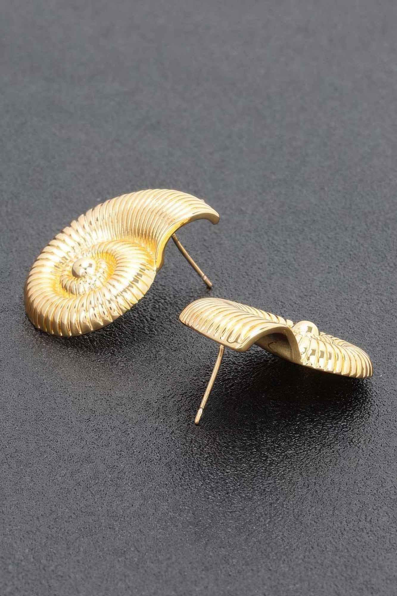 Metal Gold Dip Earring
