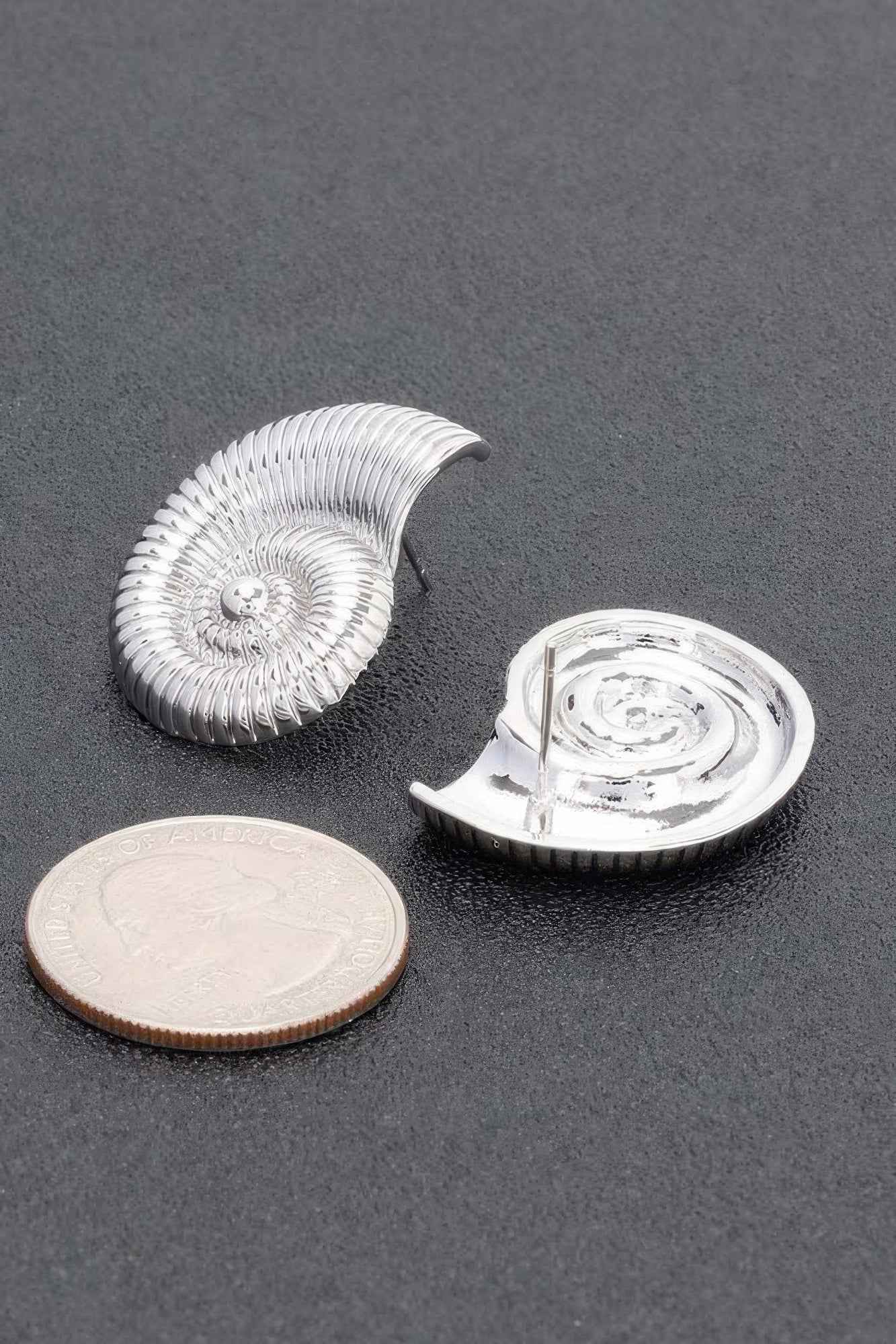 Metal Gold Dip Earring