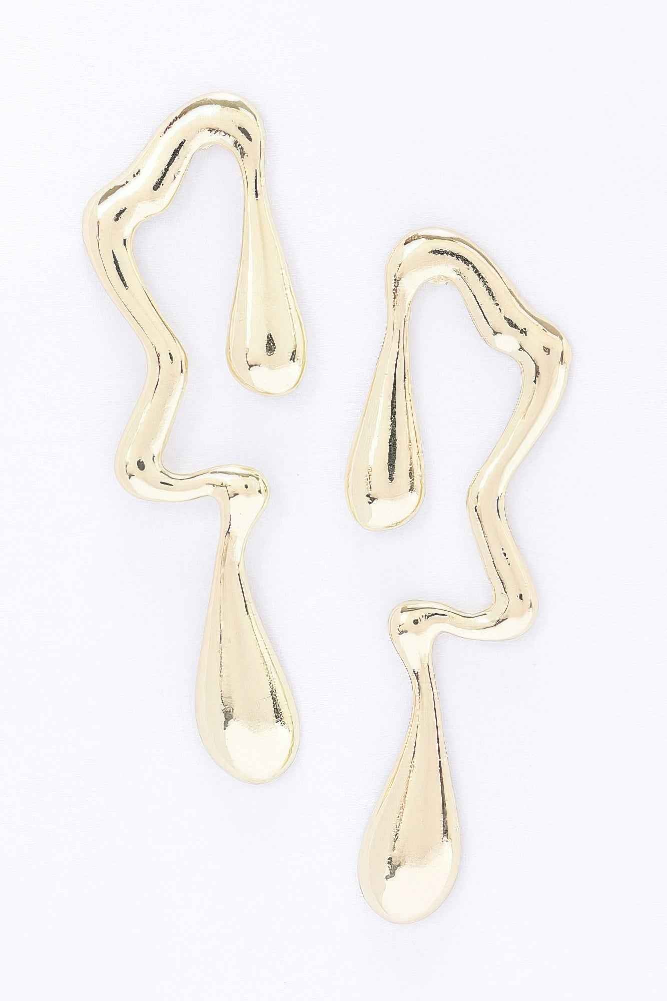 Metal Gold Dip Earring