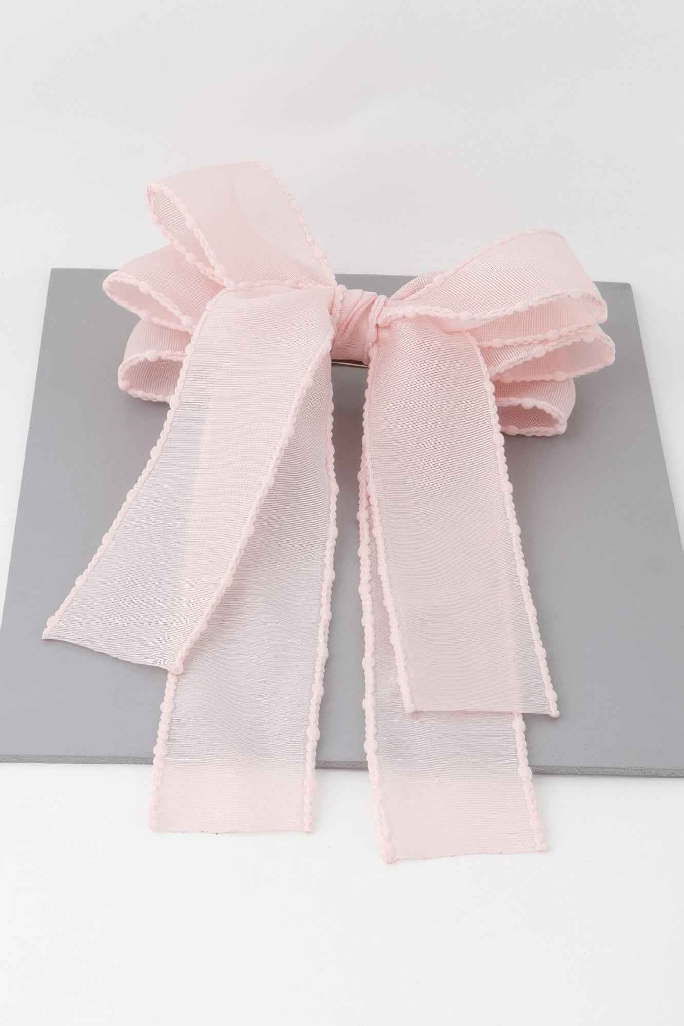 Double Fabric Ribbon Hair Pin