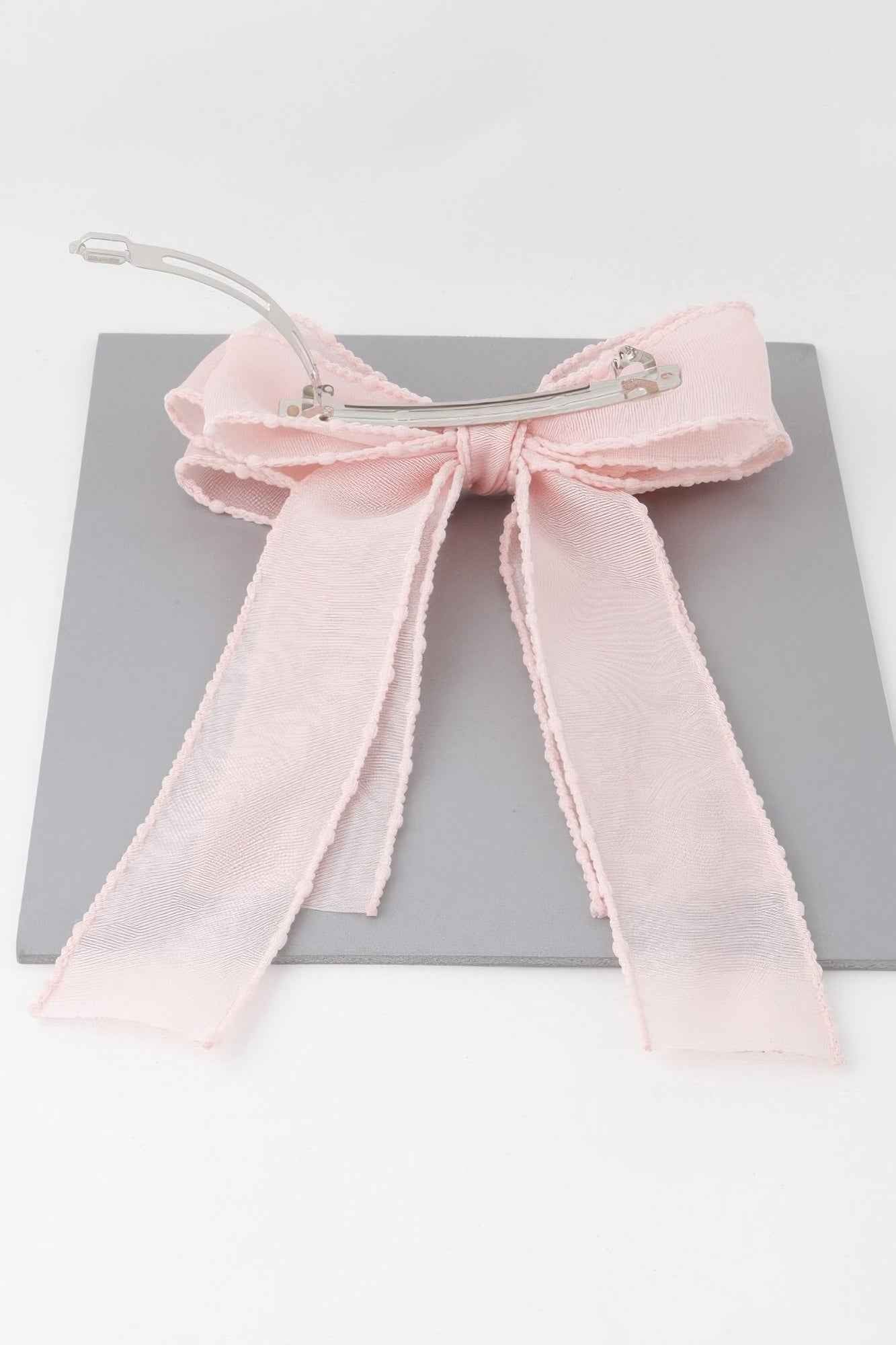 Double Fabric Ribbon Hair Pin