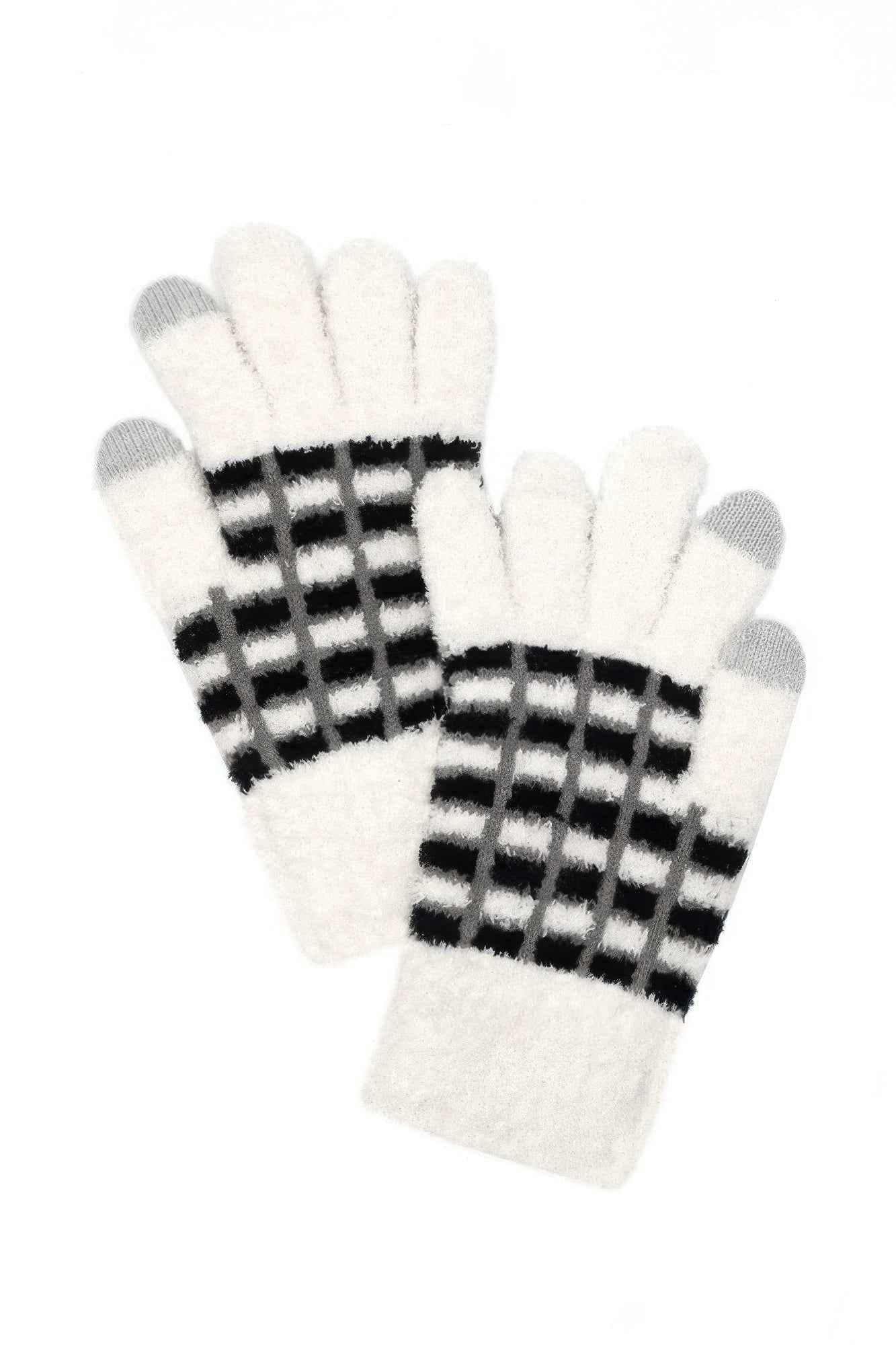 Cozy Color Blocked Smart Winter Gloves