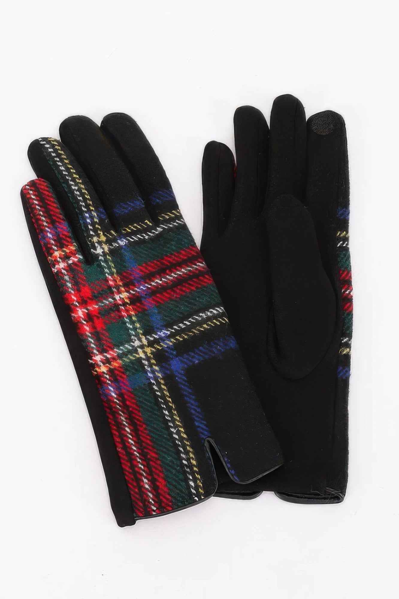 Plaid Pattern Gloves