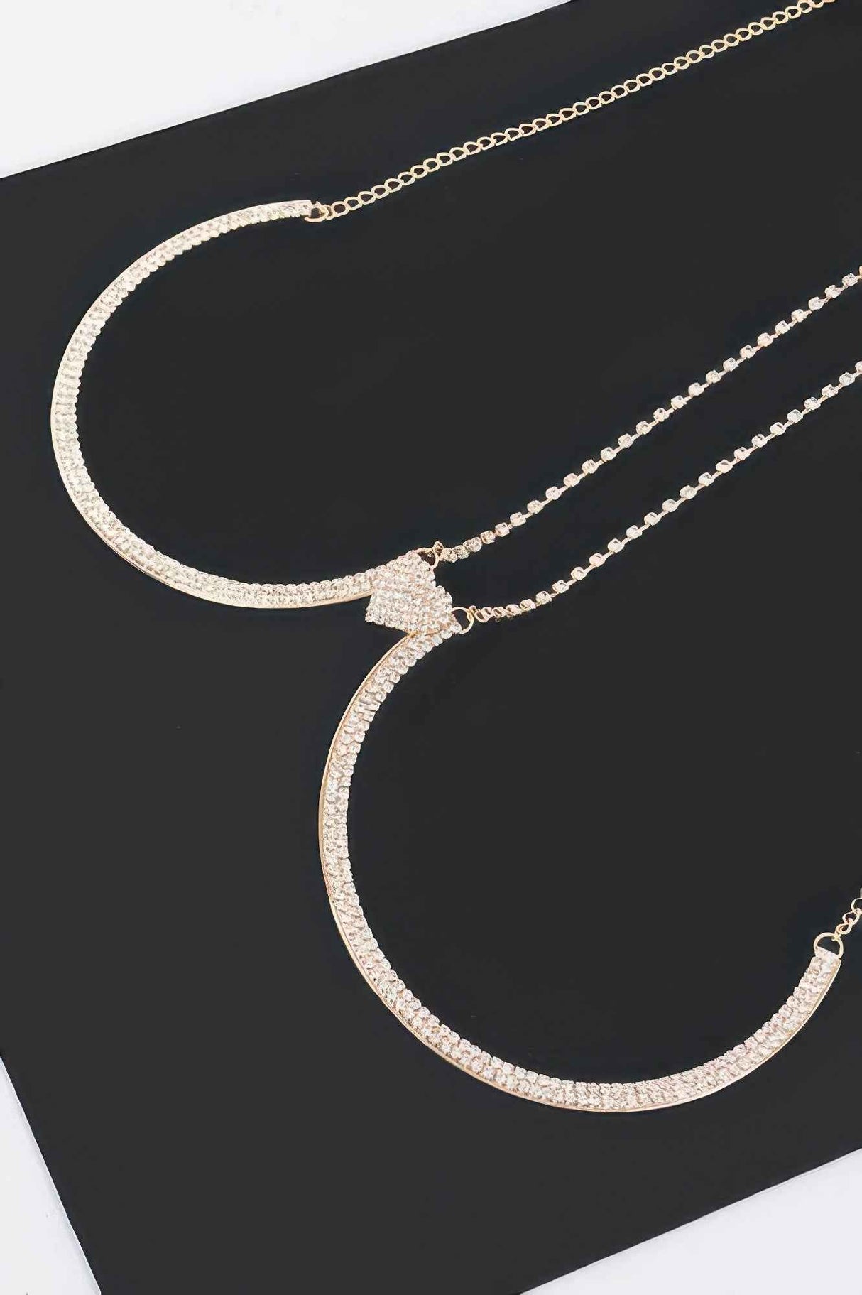 Rhinestone Bra Chain