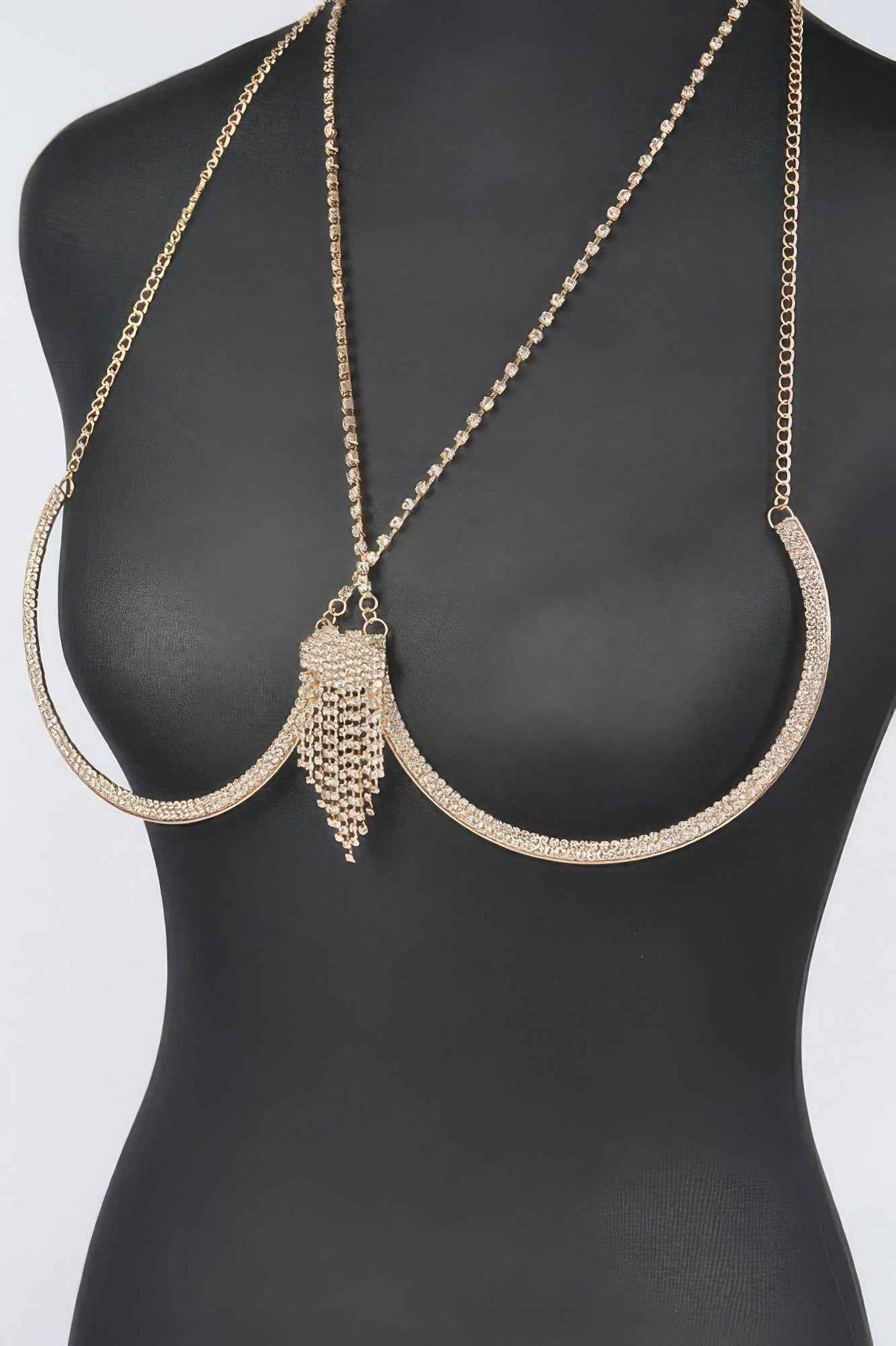 Rhinestone Bra Chain