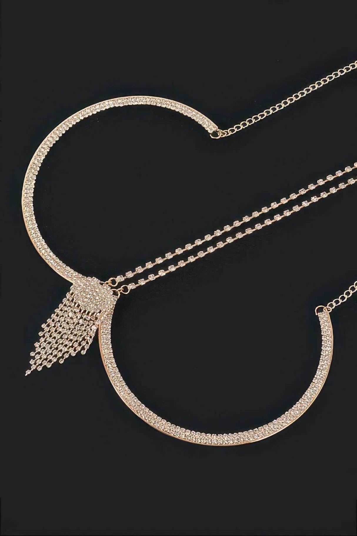 Rhinestone Bra Chain