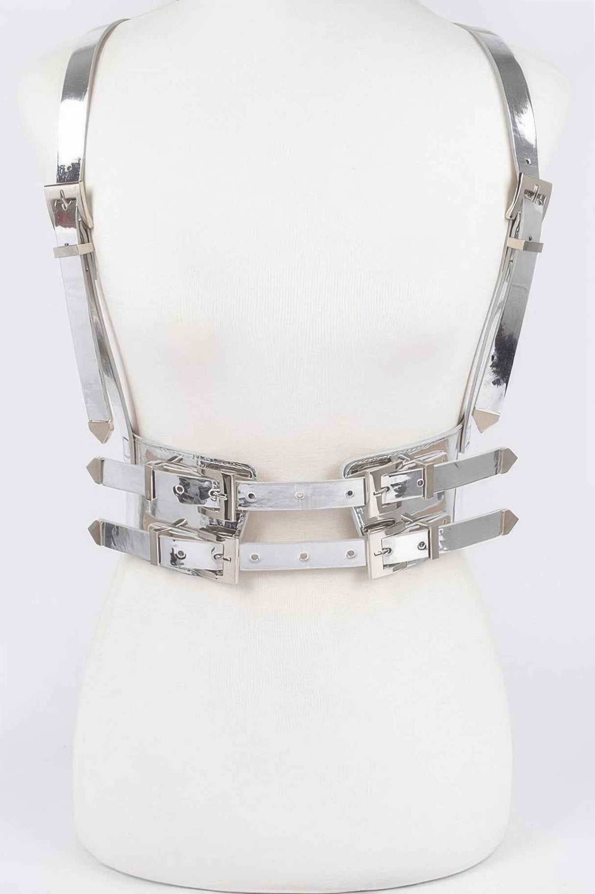 Plus Size Vegan Harness With Metal Buckle