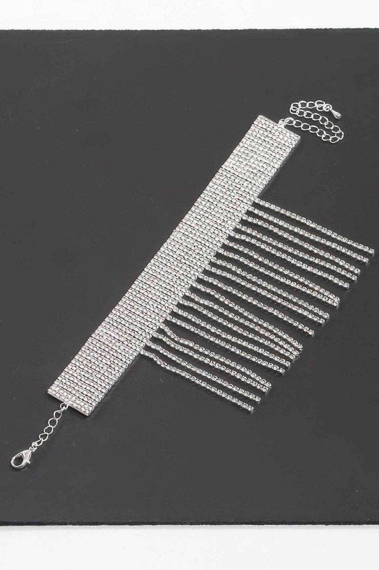 Jeweled Rhinestone Cuff Anklet