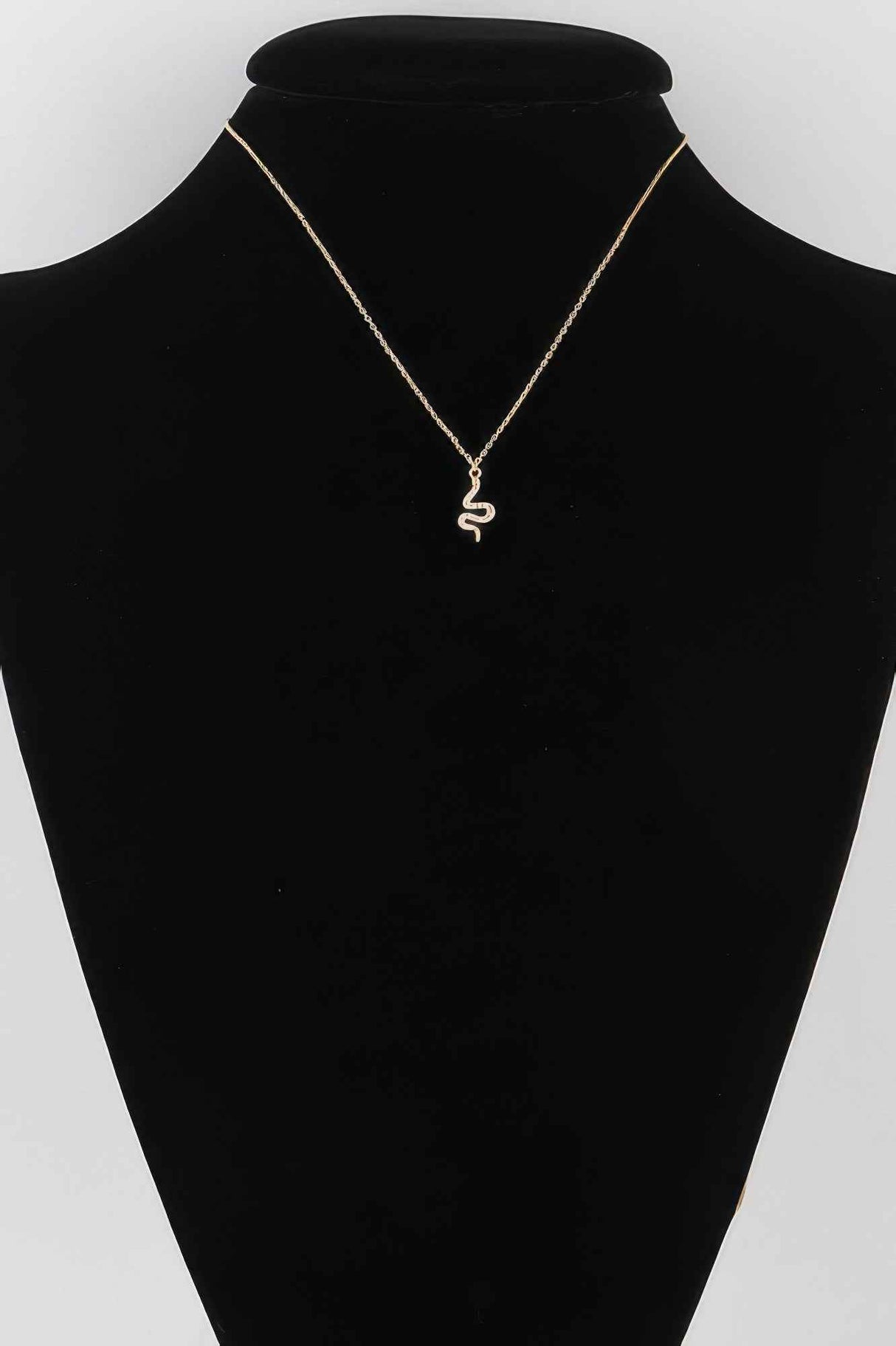 Rhinestone Snake Pendant Necklace