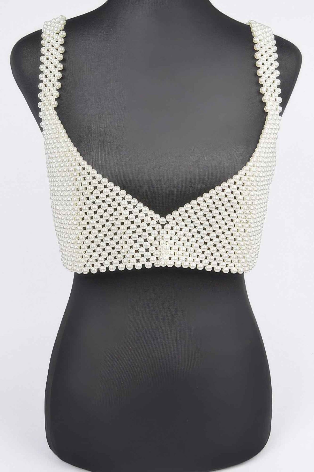 Faux Pearl Bralette