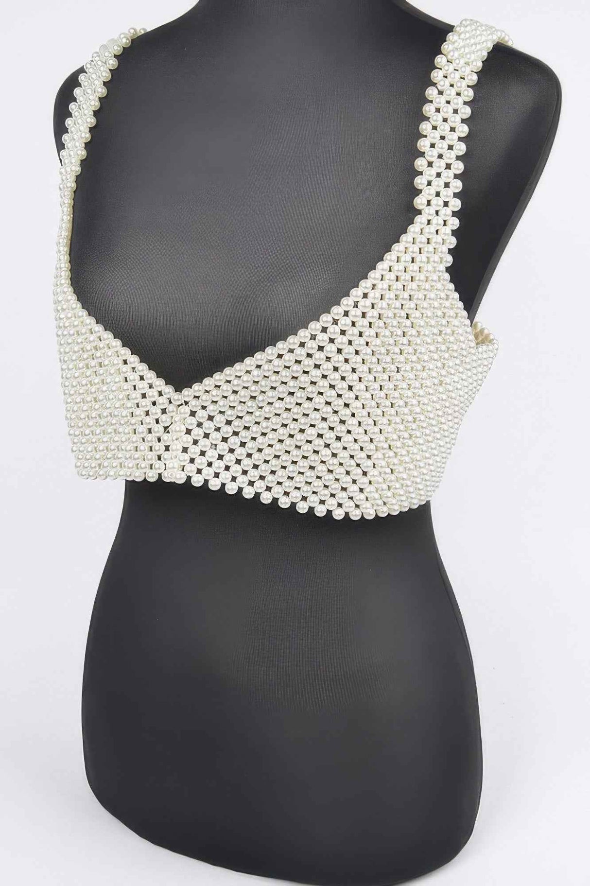 Faux Pearl Bralette