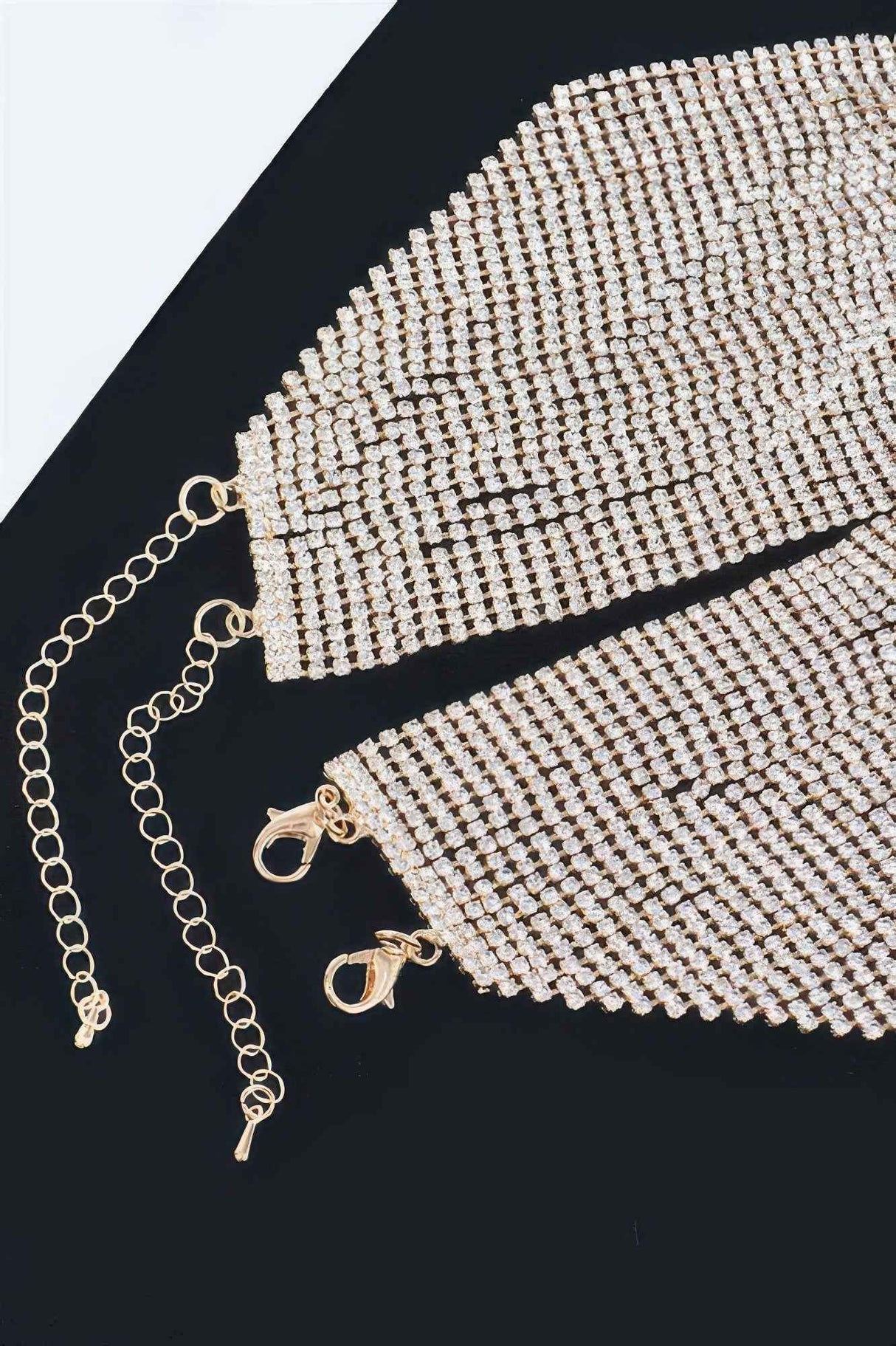 Multi Layered Rhinestone Necklace