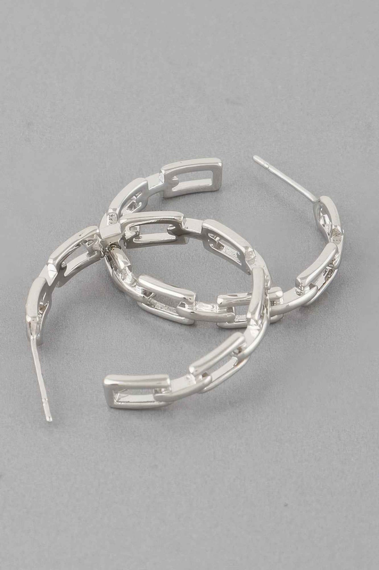 Link Chain Hoop Earrings