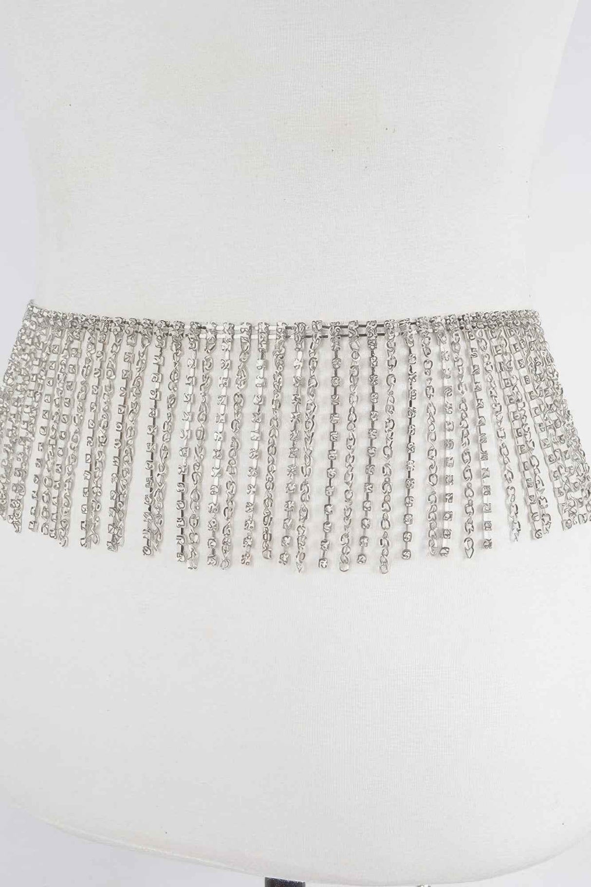 Rhinestone Curtain Belt