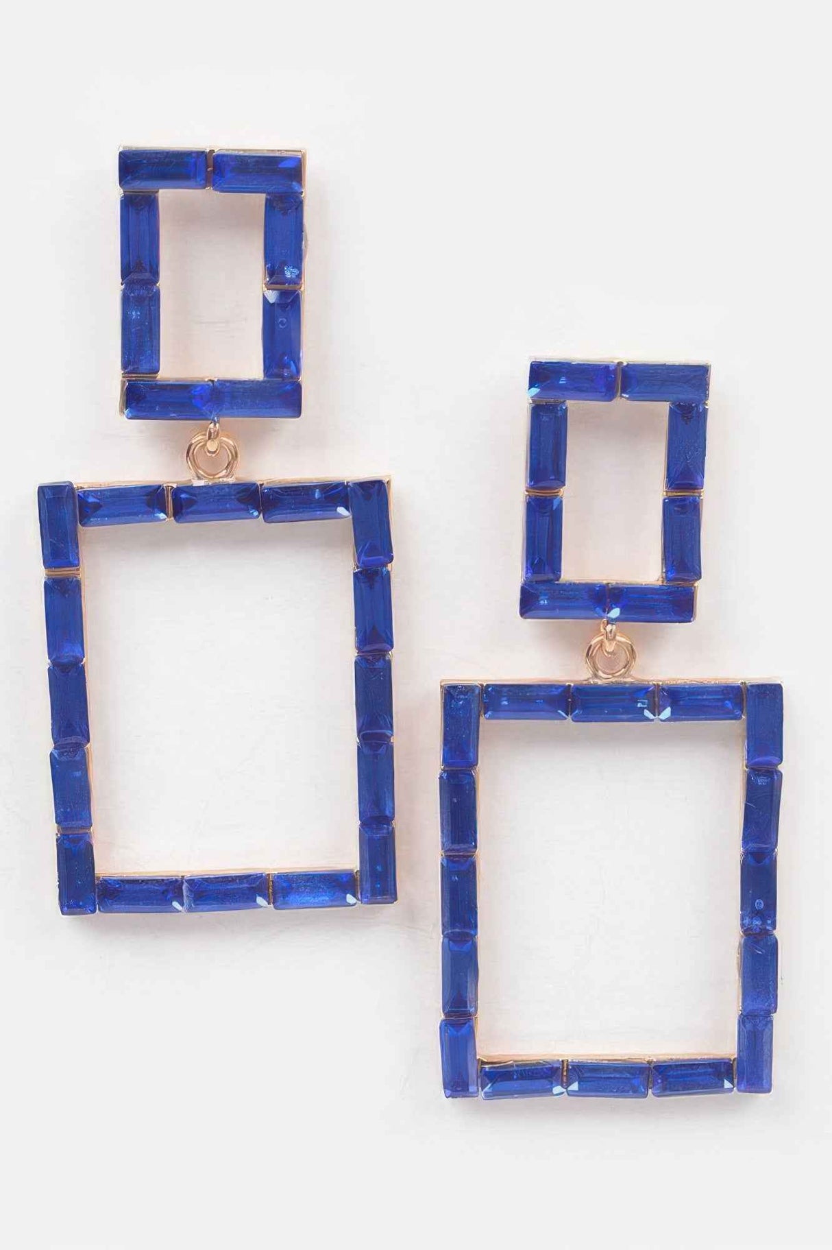 Stone Rectangle Earring