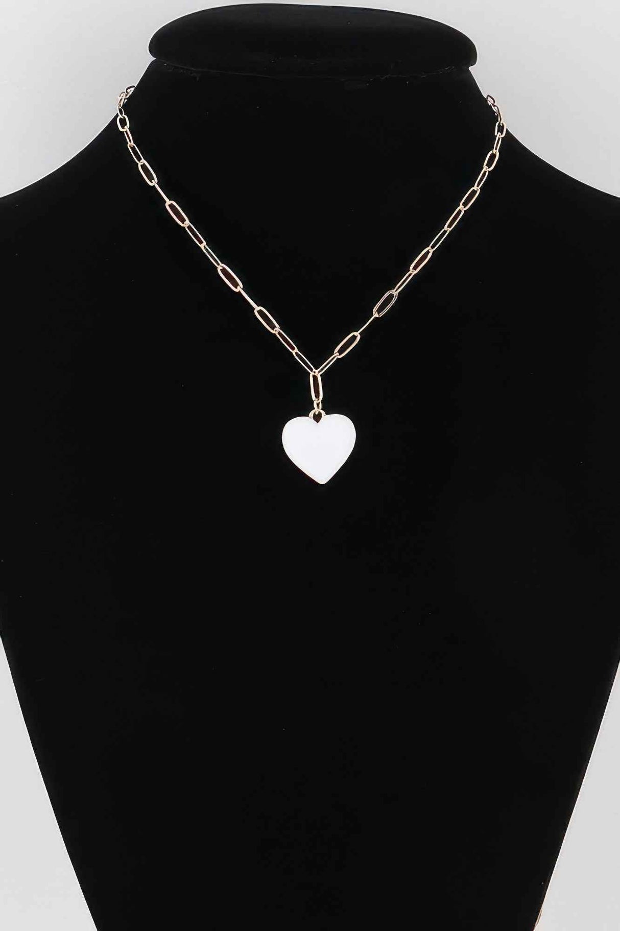 Solid Heart Chain Necklace