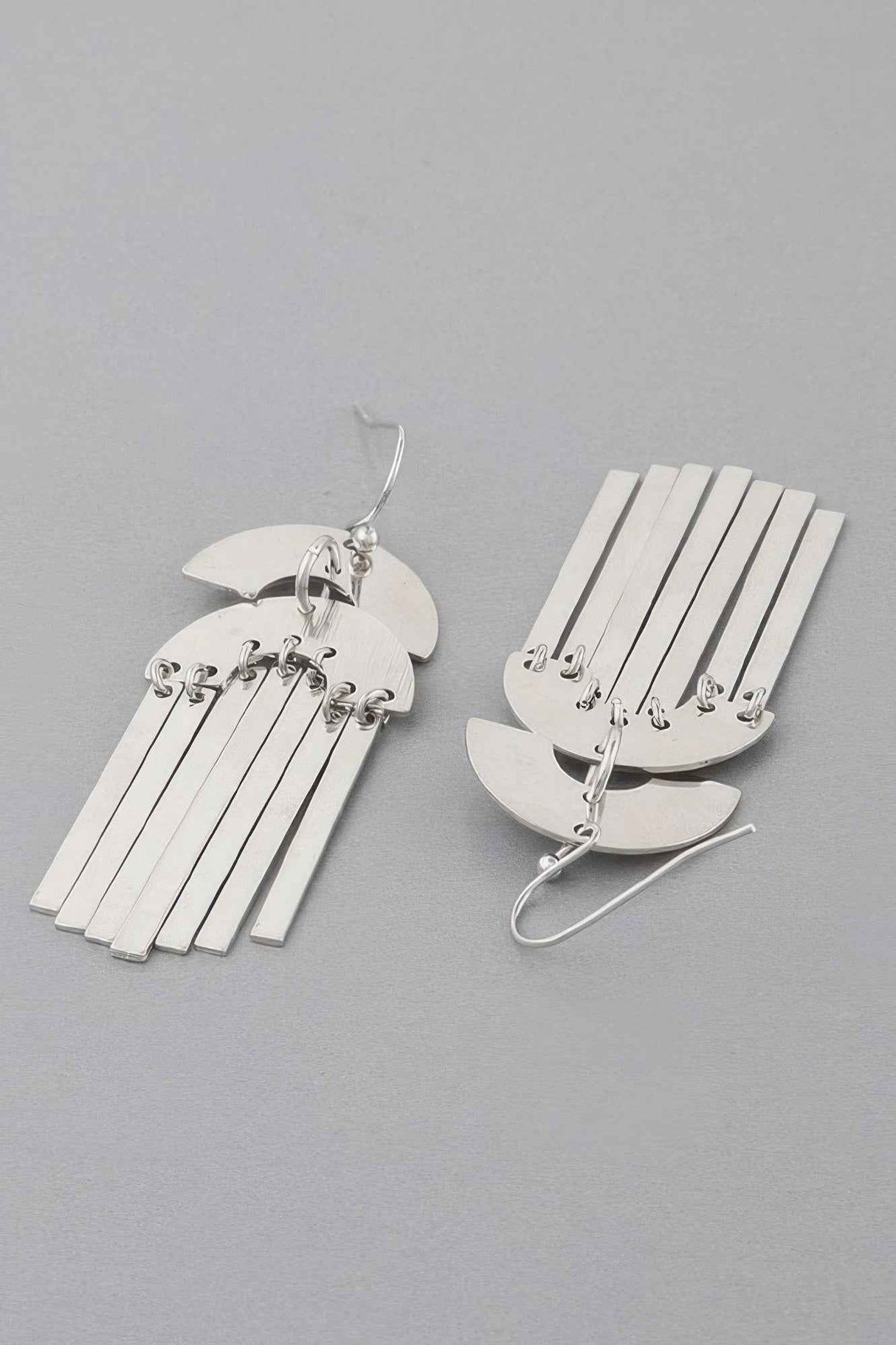 Double Arch Bar Drop Earrings