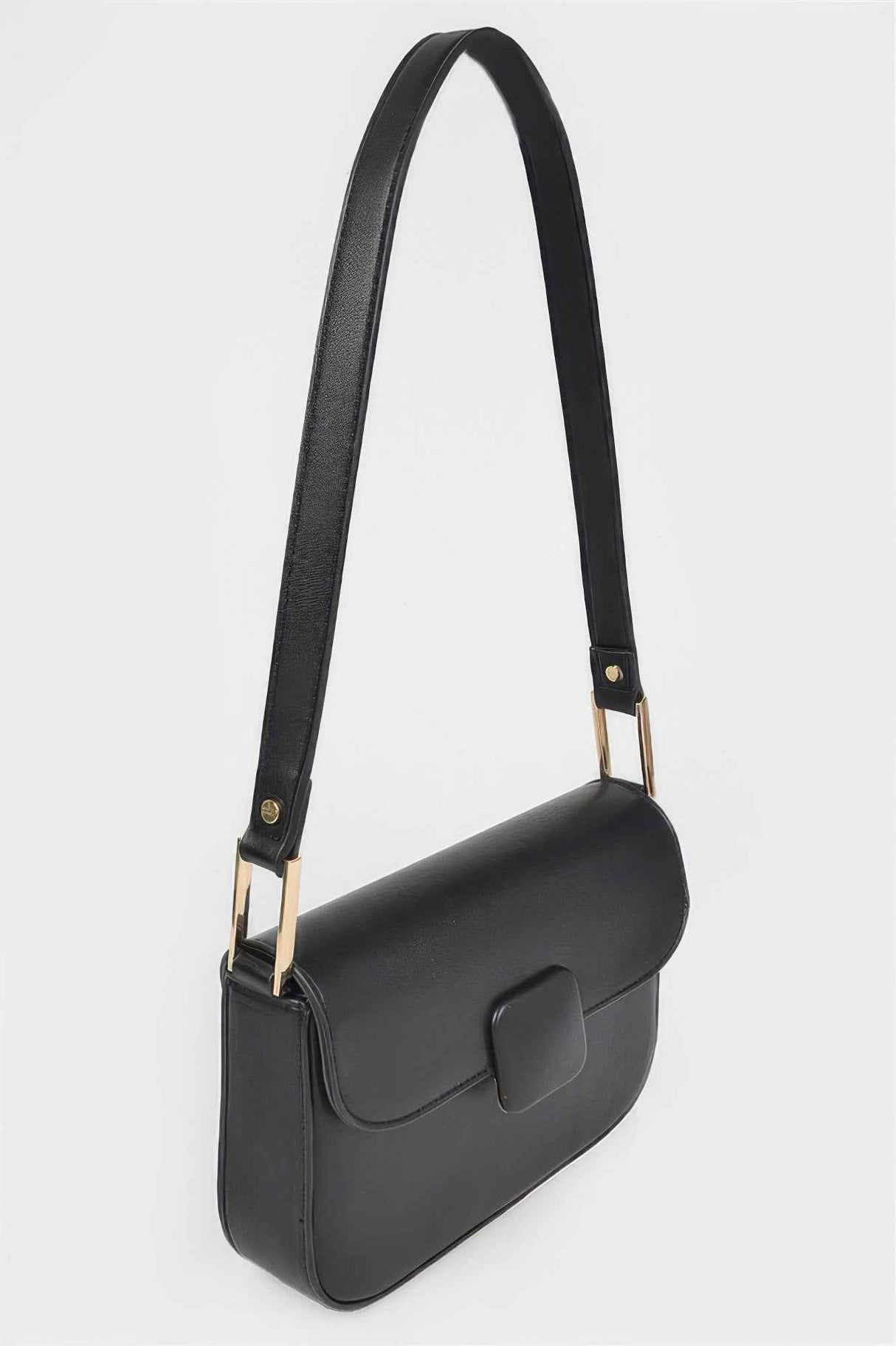 Faux Leather Shoulder Bag