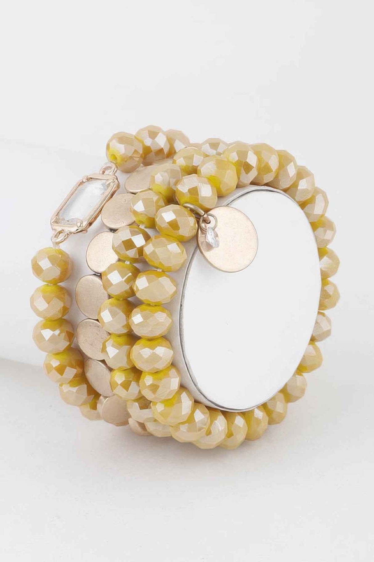 Multi Crystal Beaded Bracelet