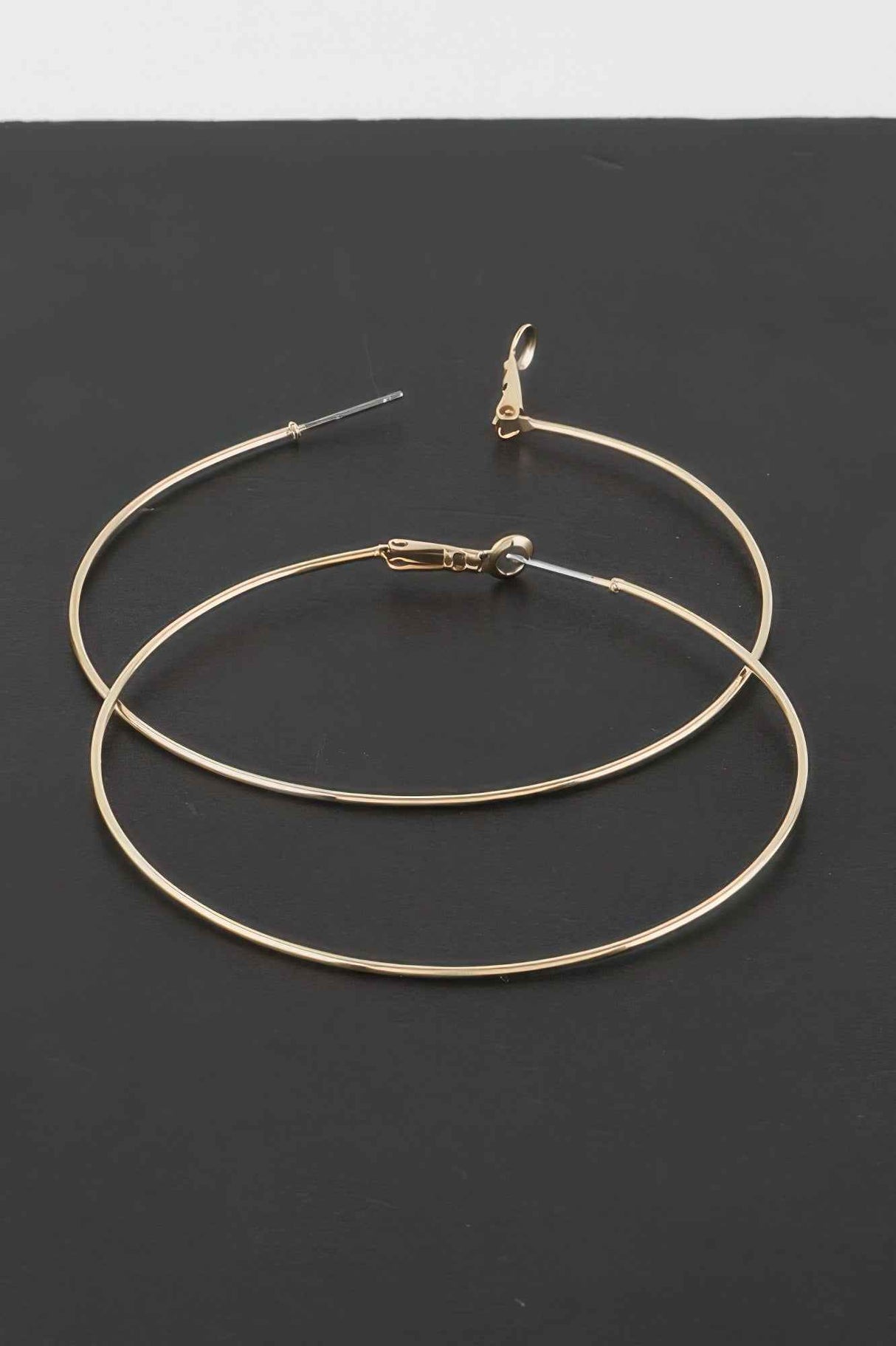 Engraved Thin Hoop Earrings