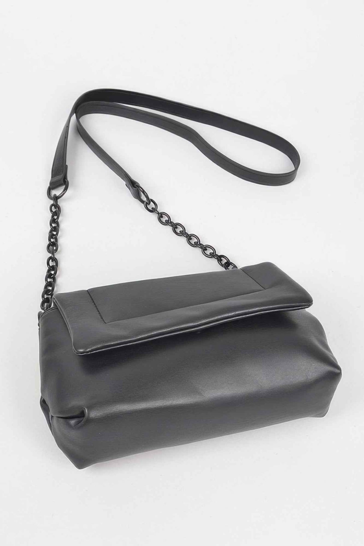 Faux Leather Shoulder Bag
