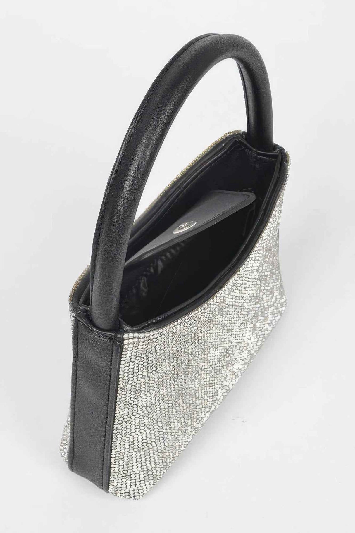 Rhinestone Top Handle Bag
