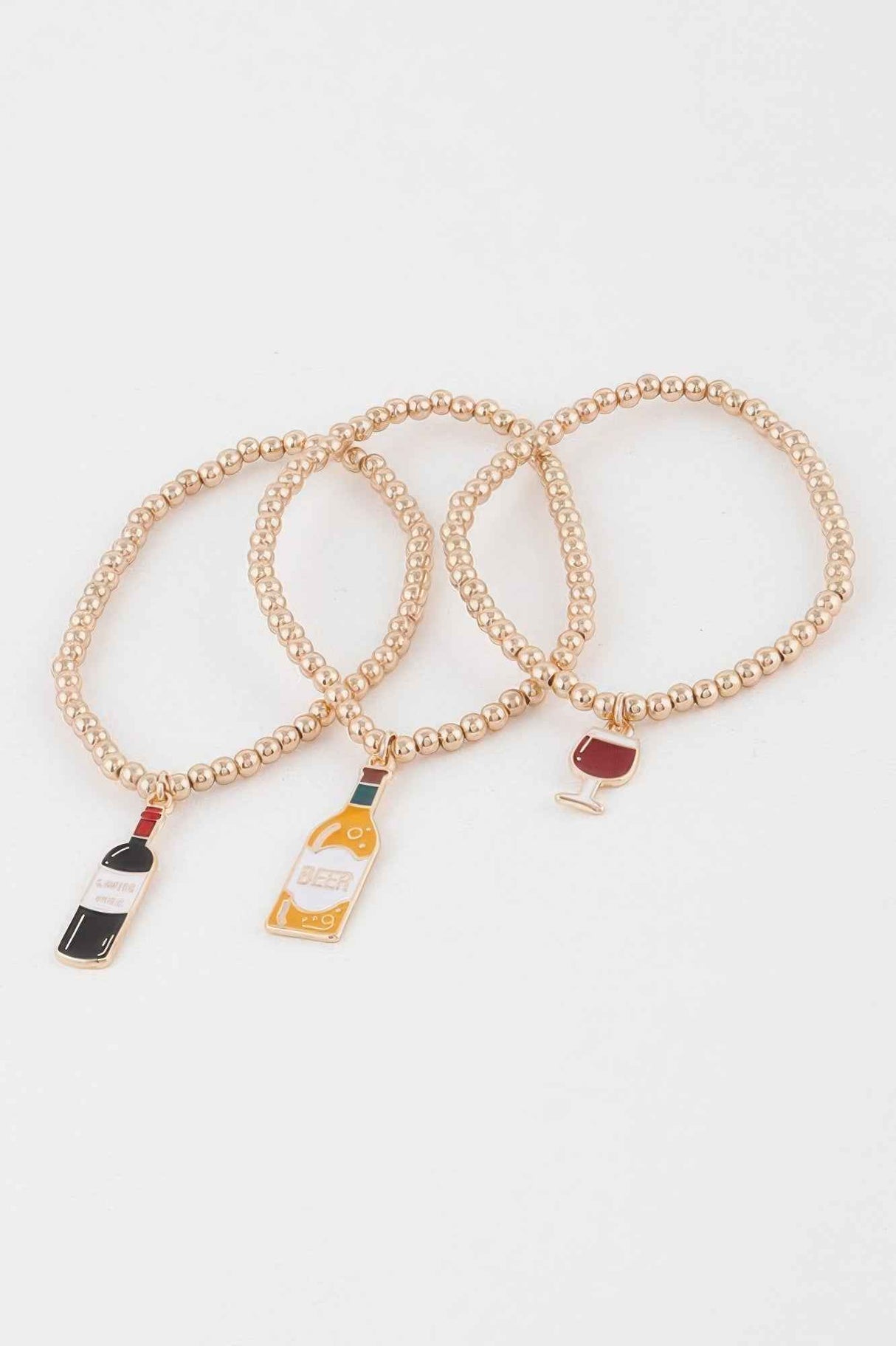 Beaded Alcohol Charm Bracelet