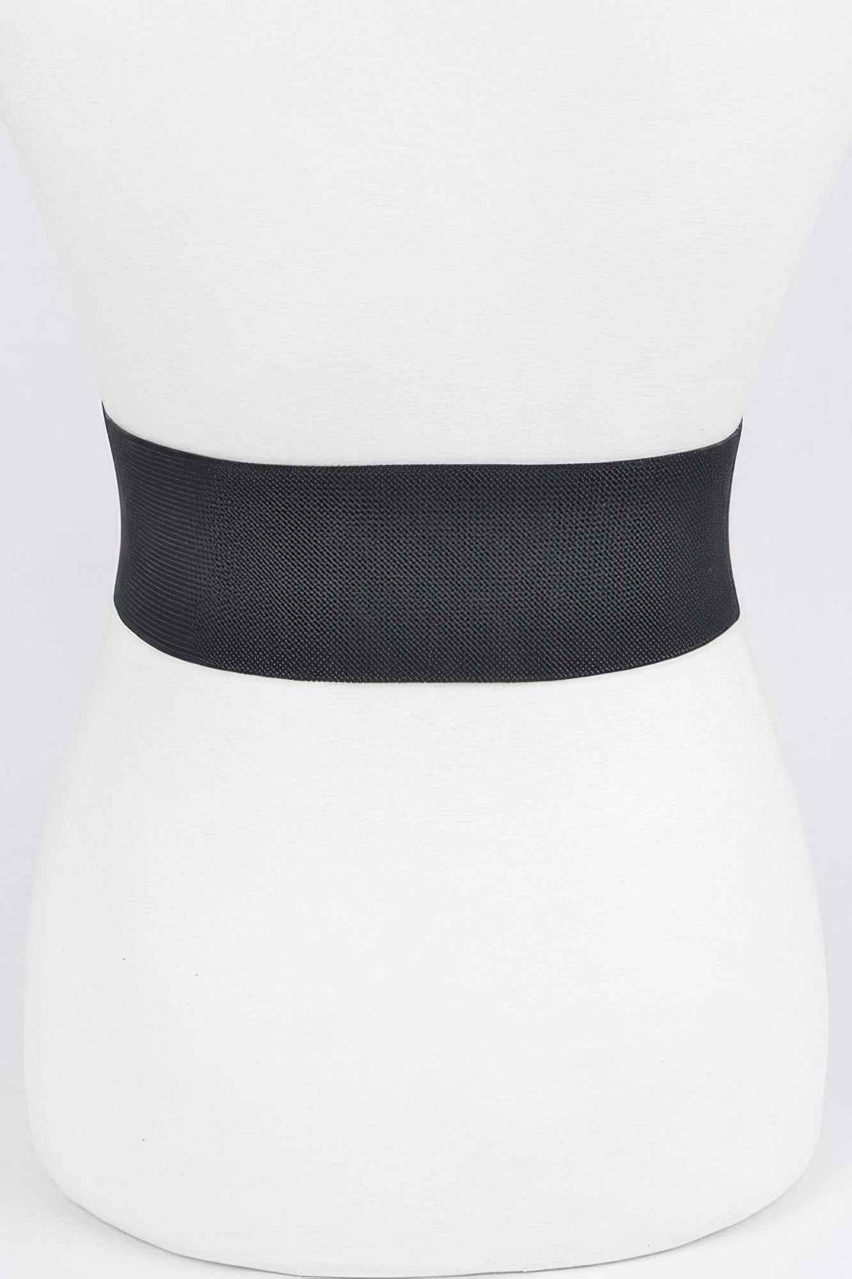 Faux Pearl Buckle Stretch Belt