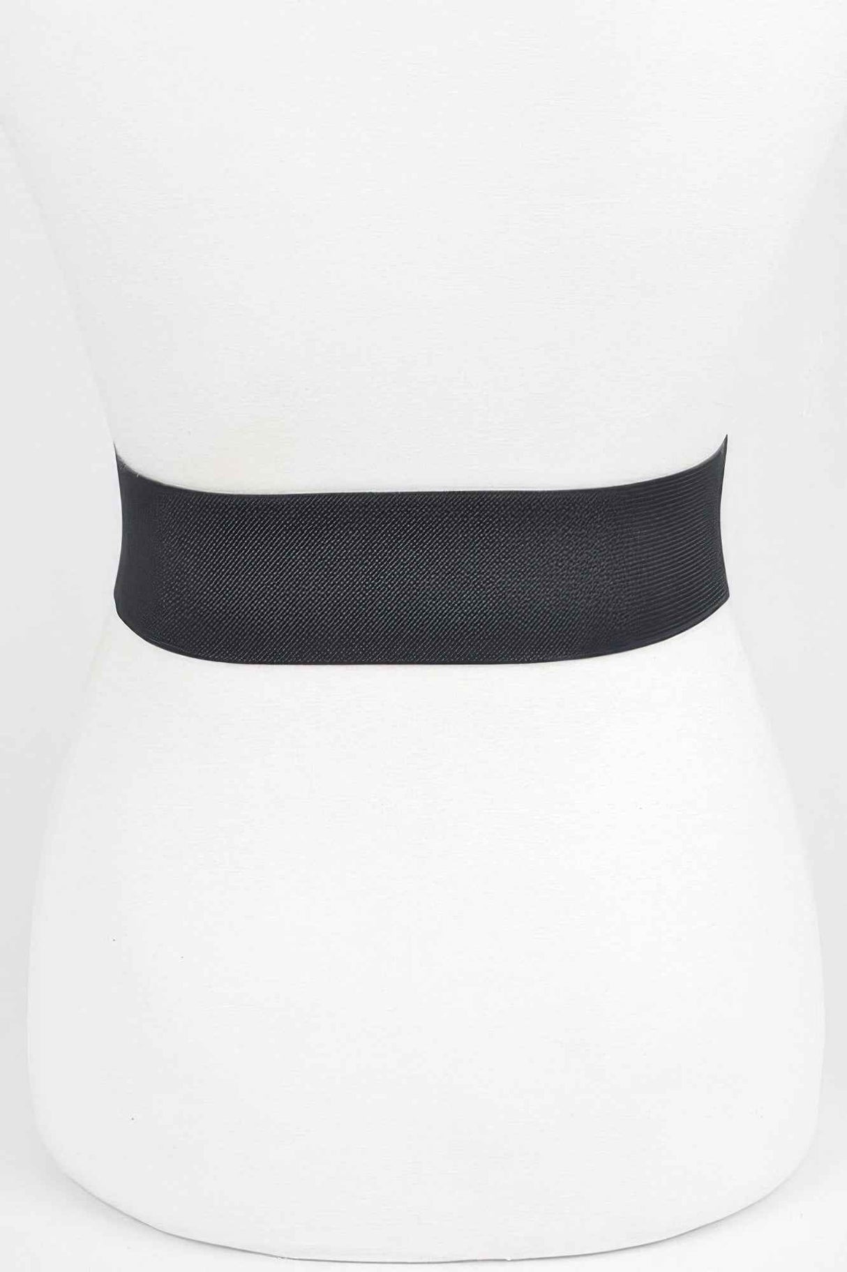 Rhinestone Buckle Stretch Belt