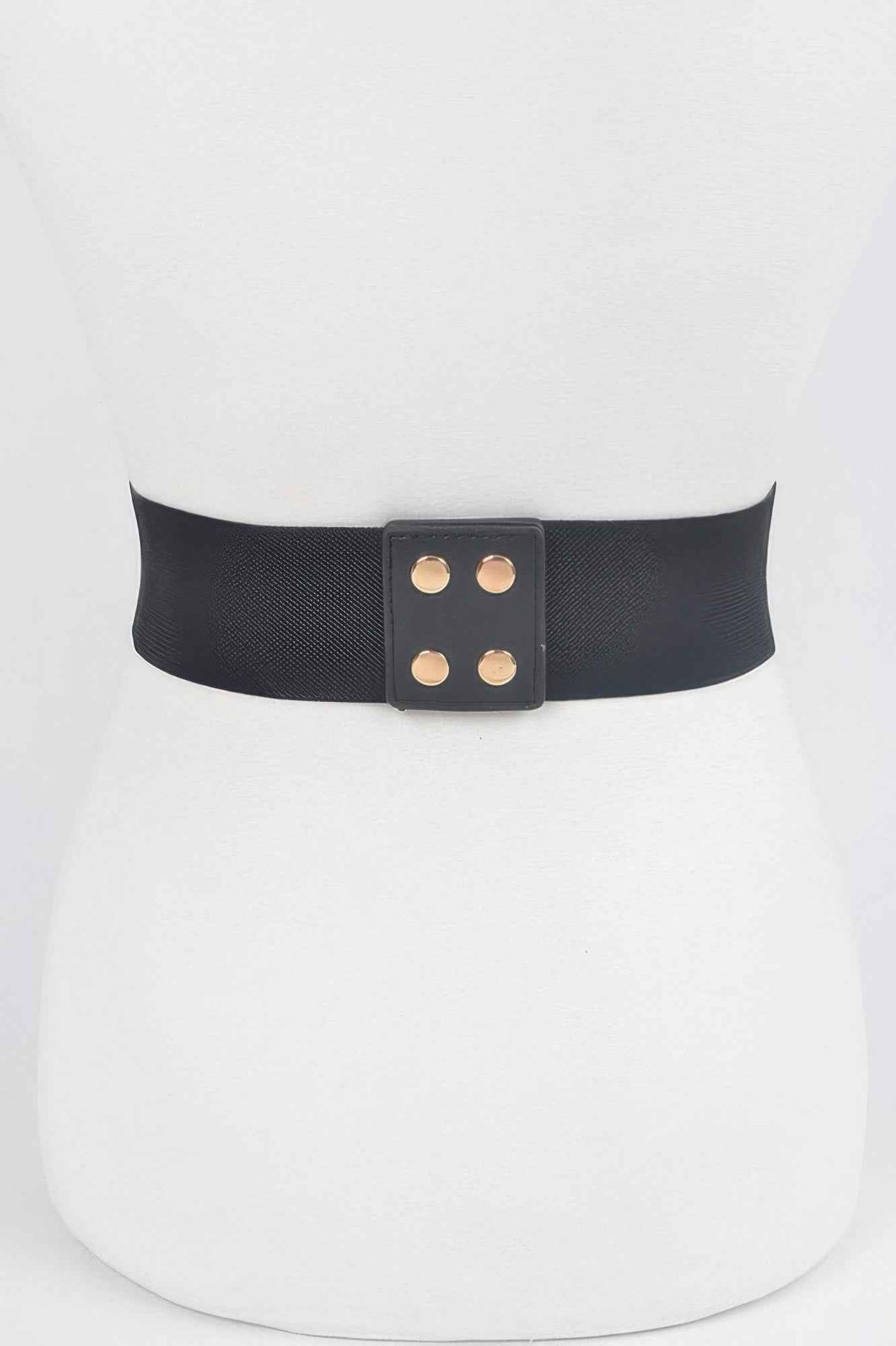Metal Buckle Stretch Waist Belt