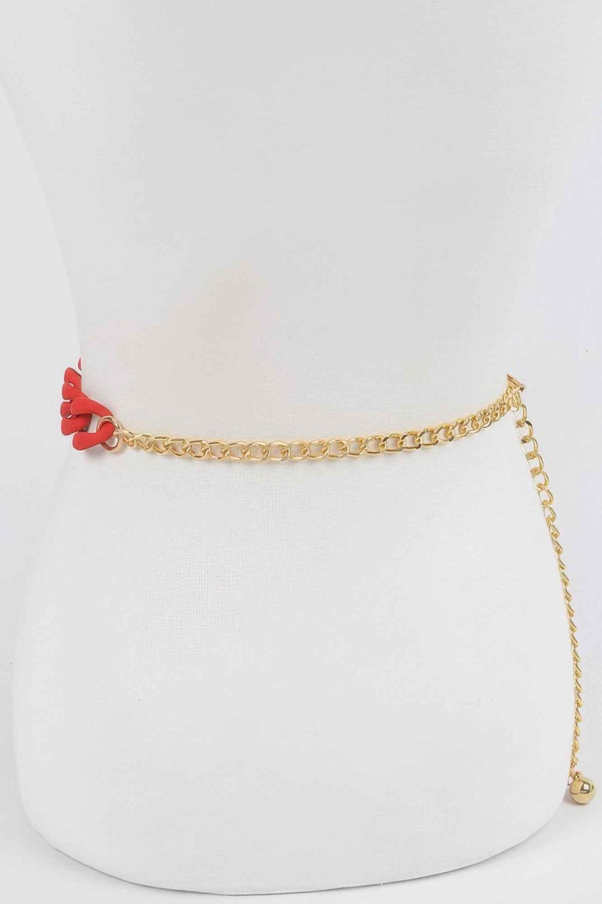 Vivid Color Chain Belt