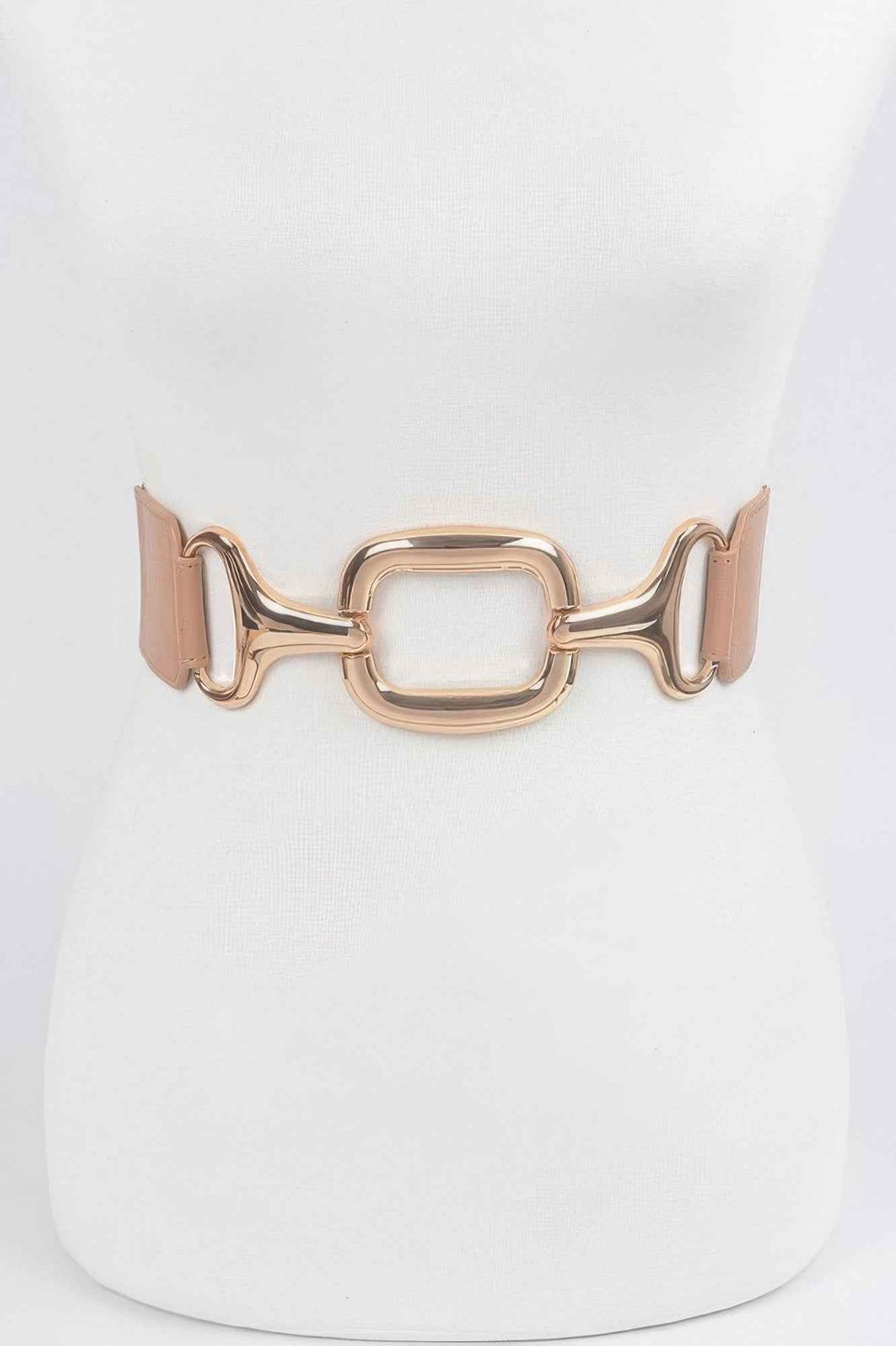 Multi Metal Buckle Stretch Plus Size Belt