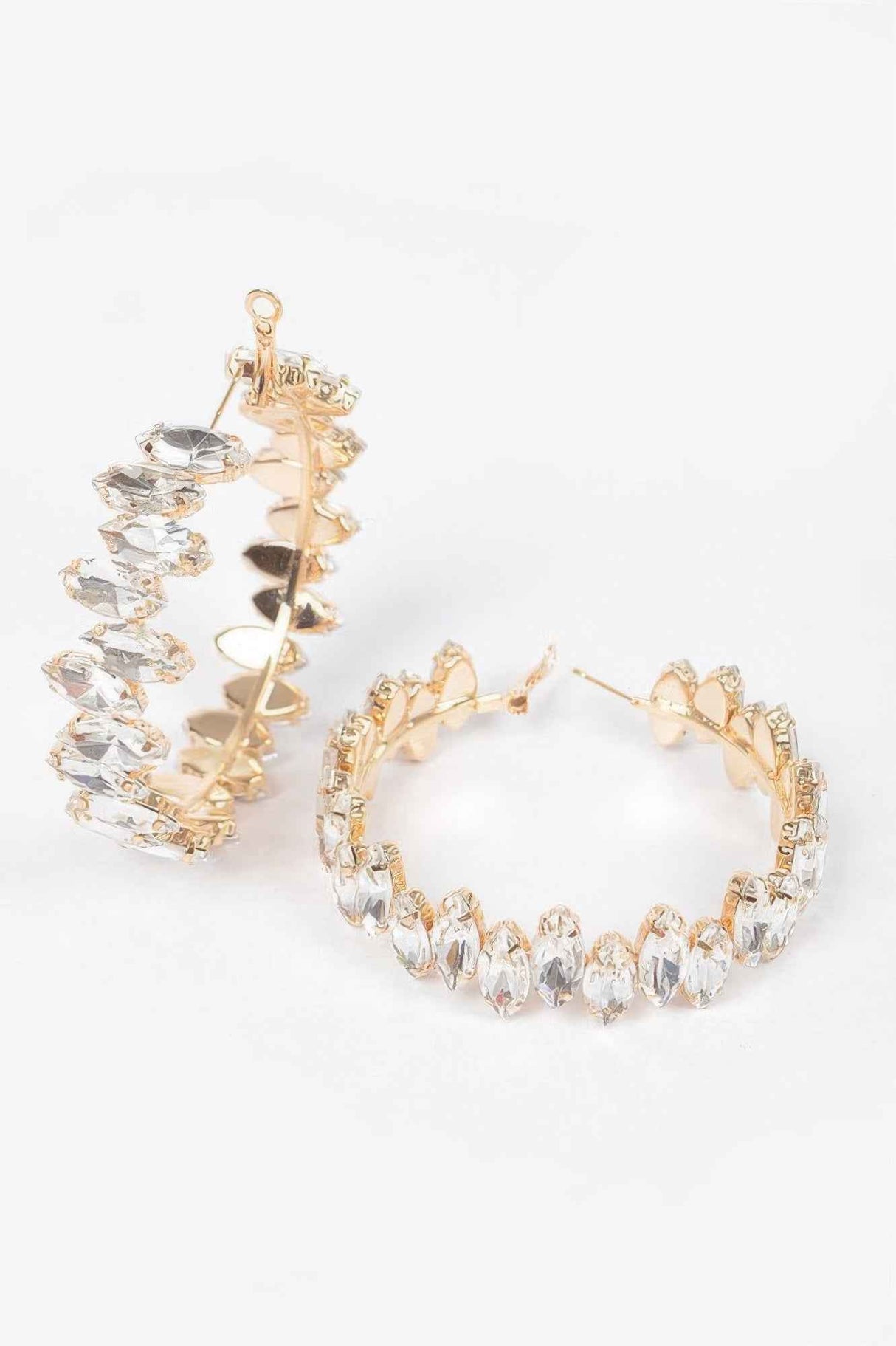 Rhinestone Hoop Earring