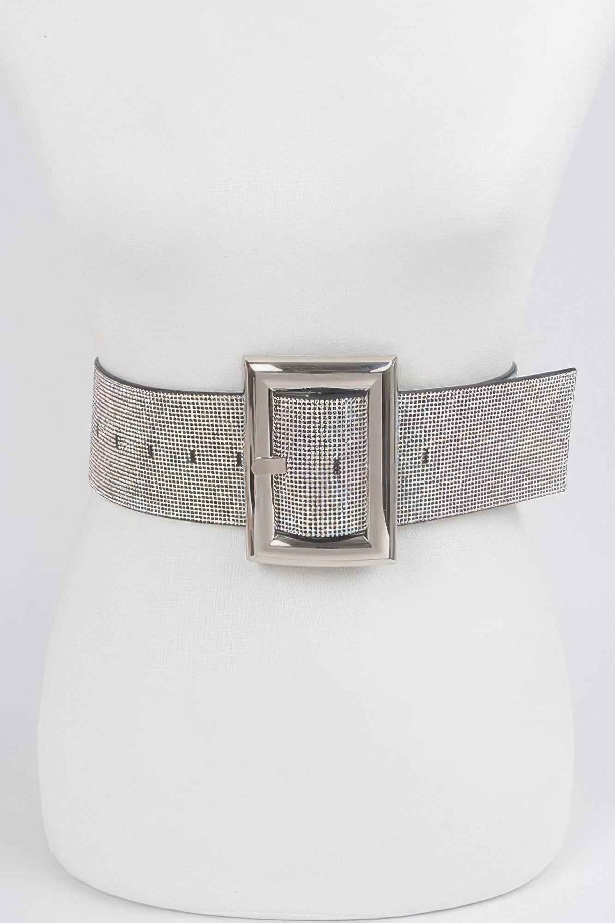 Square Metal Rhinestone Belt