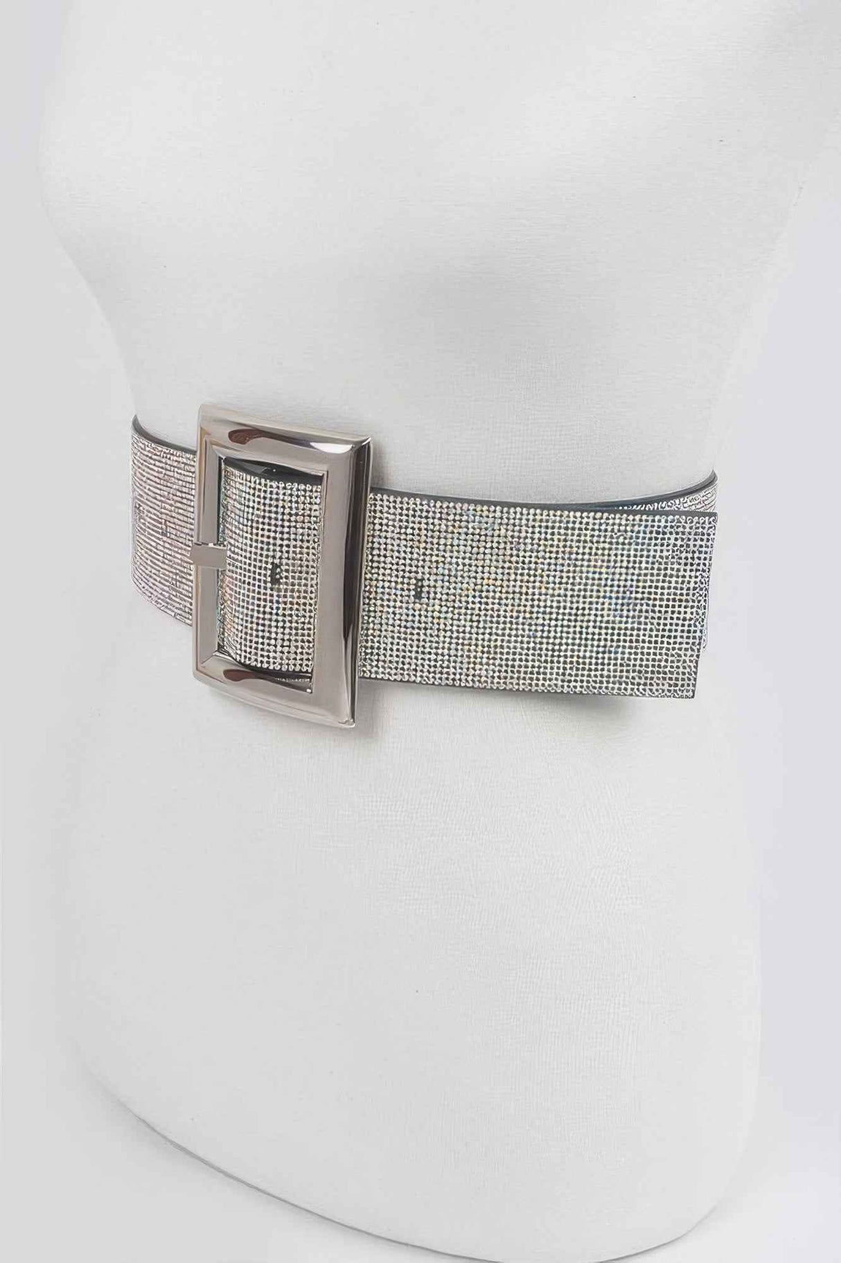 Square Metal Rhinestone Belt