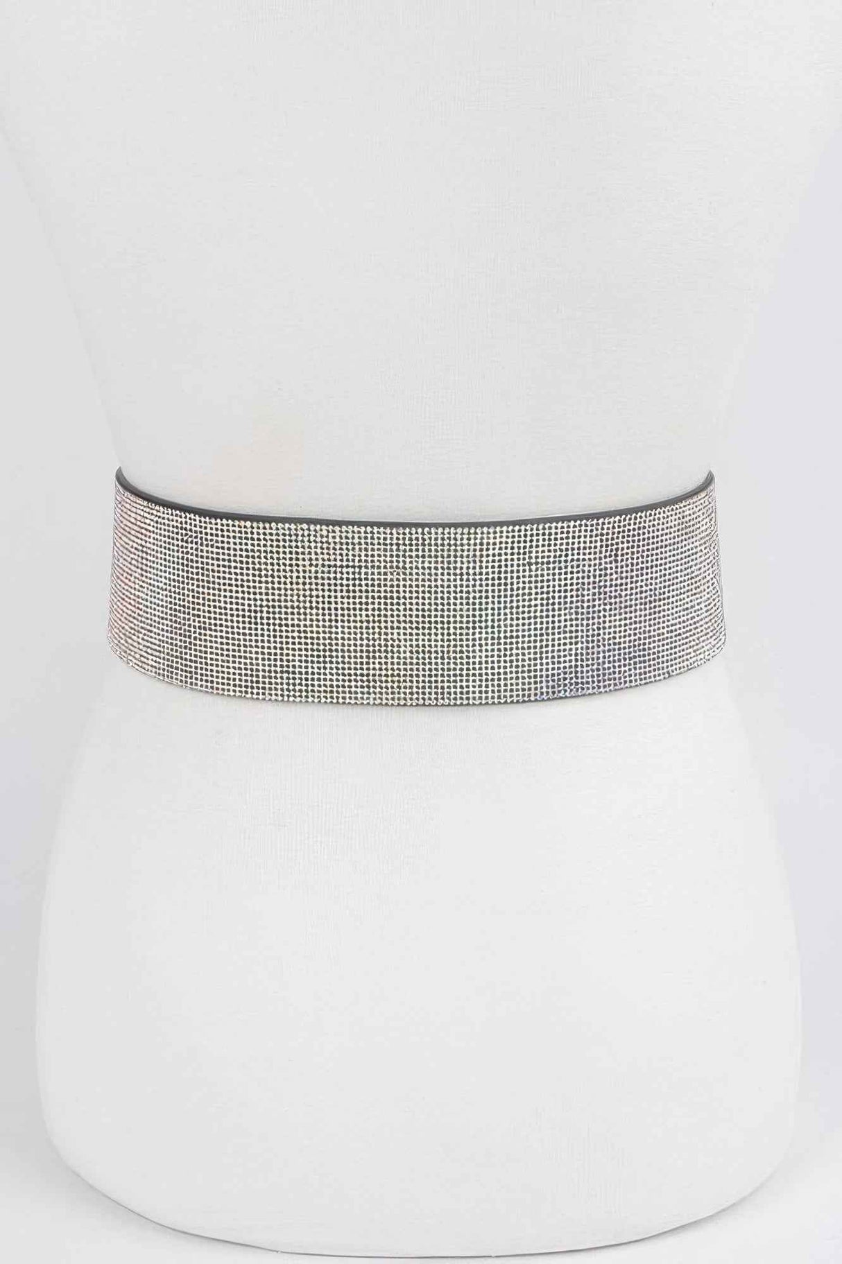 Square Metal Rhinestone Belt