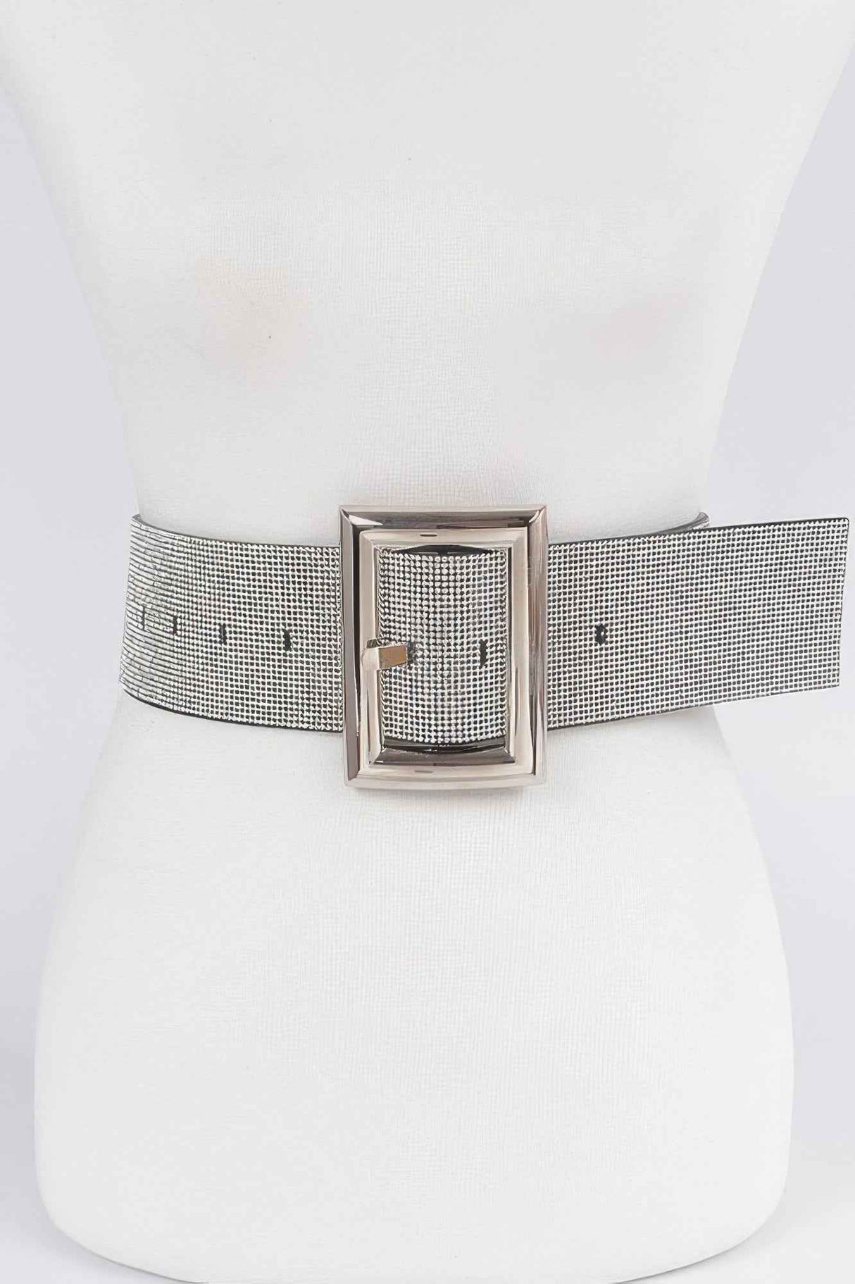 Square Metal Rhinestone Belt