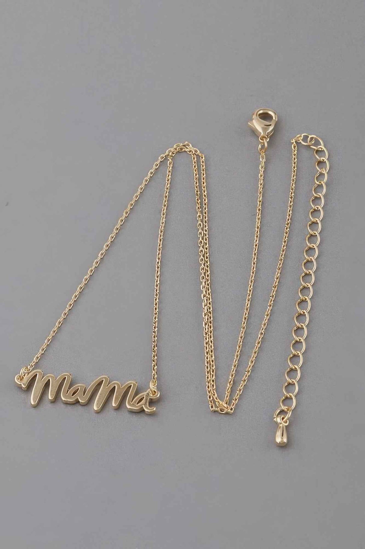 Mama Script Necklace