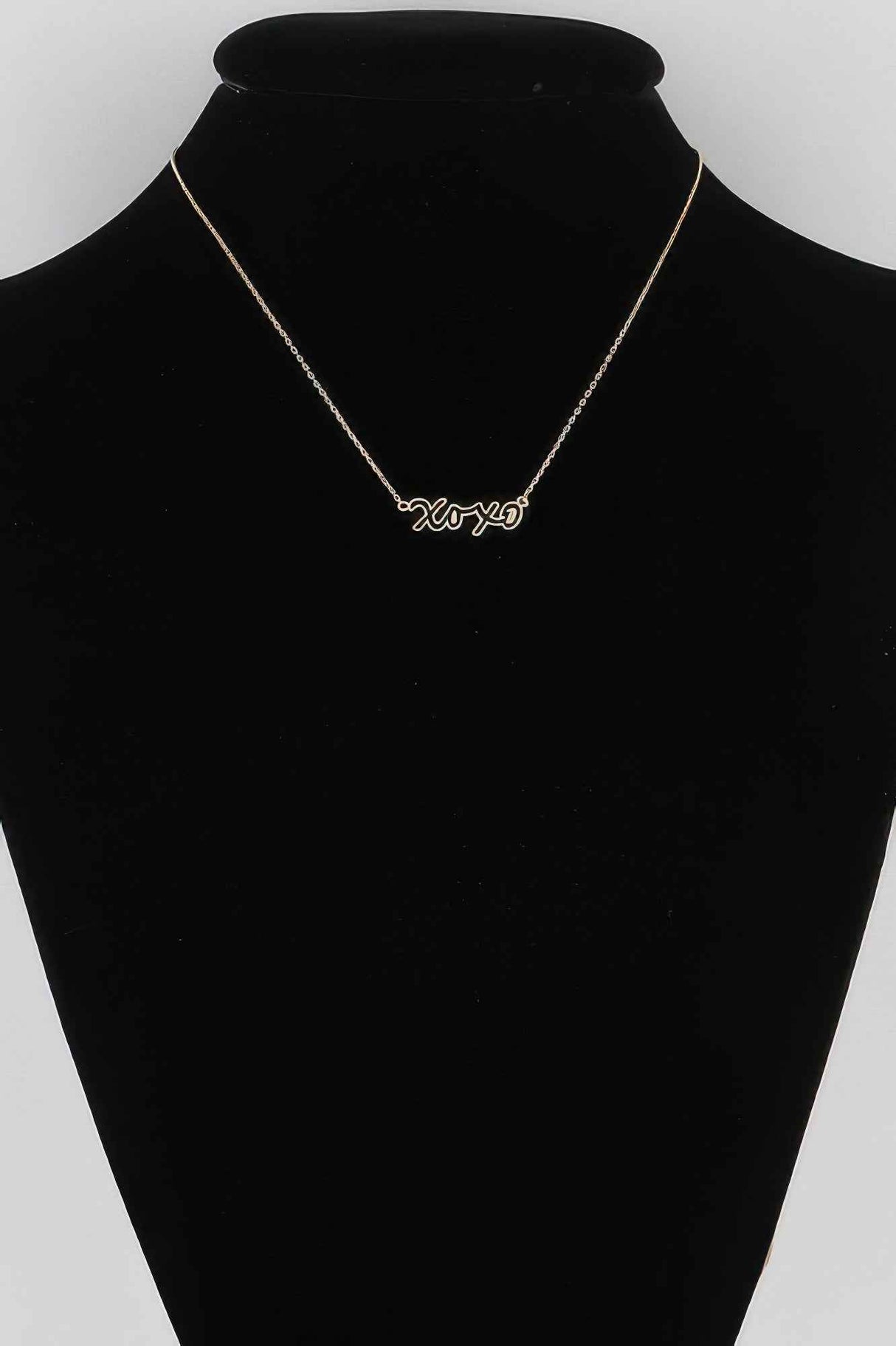 Xoxo Script Necklace